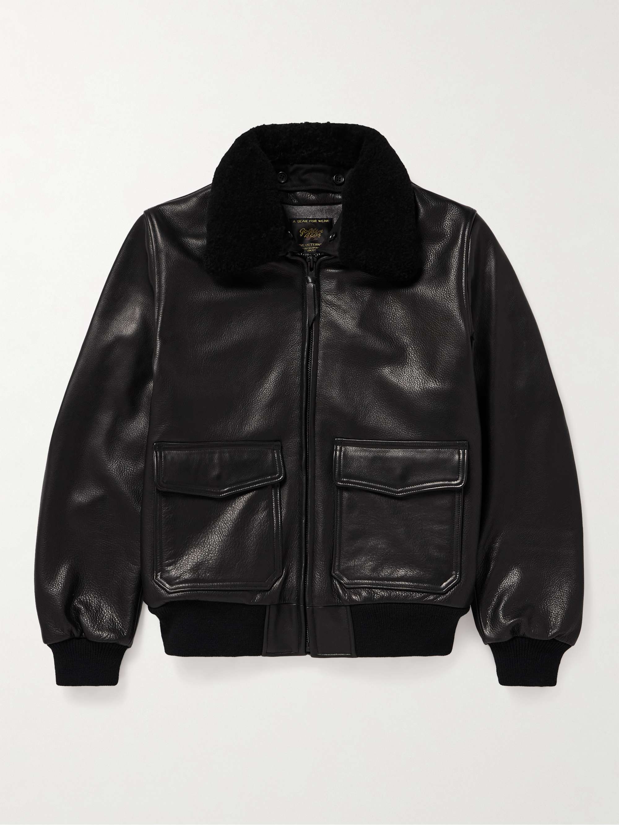 GOLDEN BEAR The Carter Shearling Bomber Jacket for Men | MR PORTER