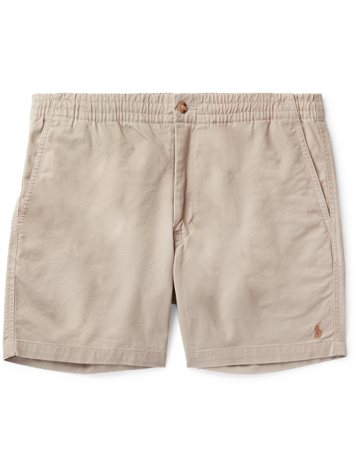 Polo Ralph Lauren Stretch Cotton-twill Shorts In Neutrals