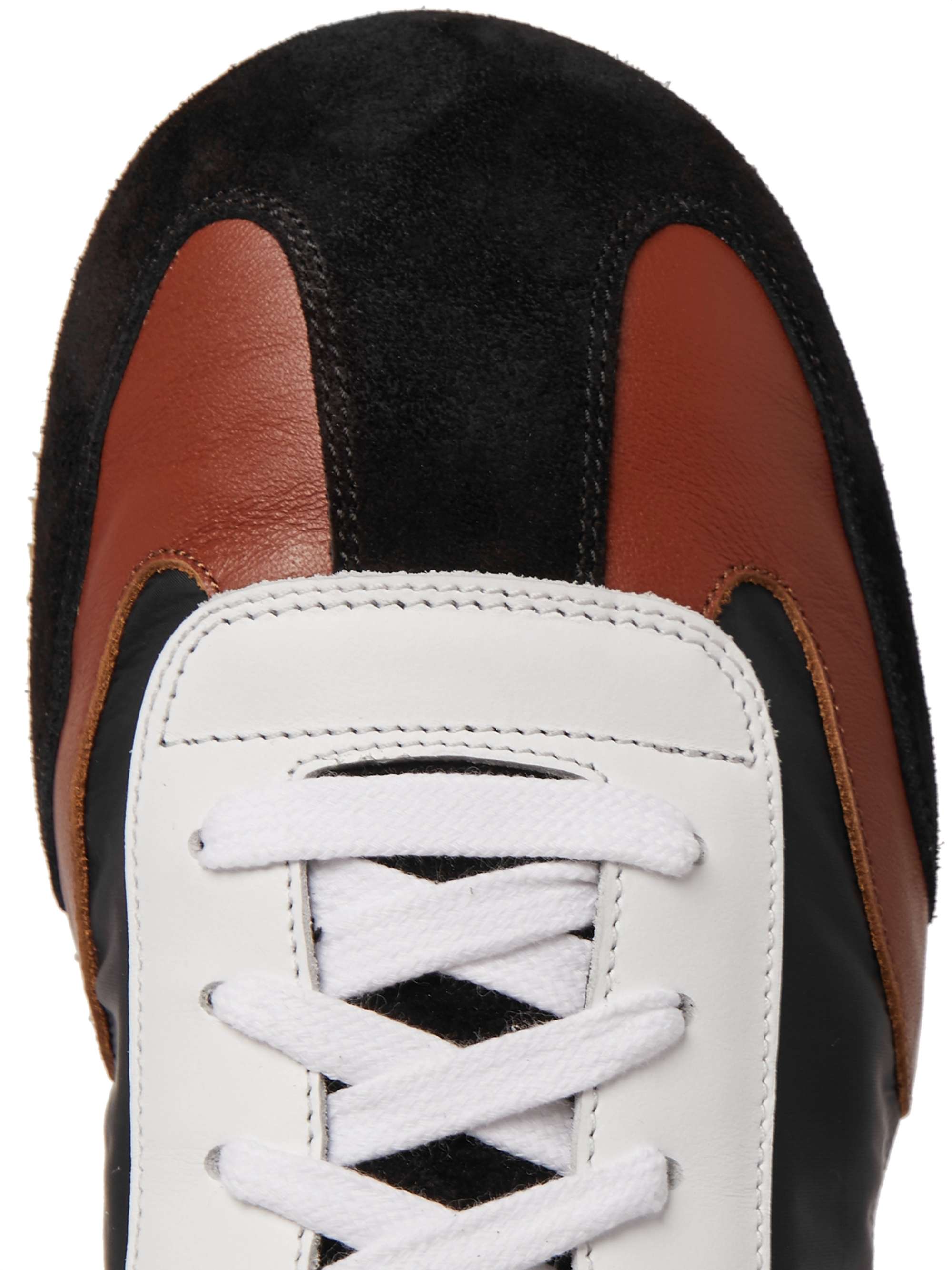 LOEWE Leather and Suede-Trimmed Nylon Sneakers