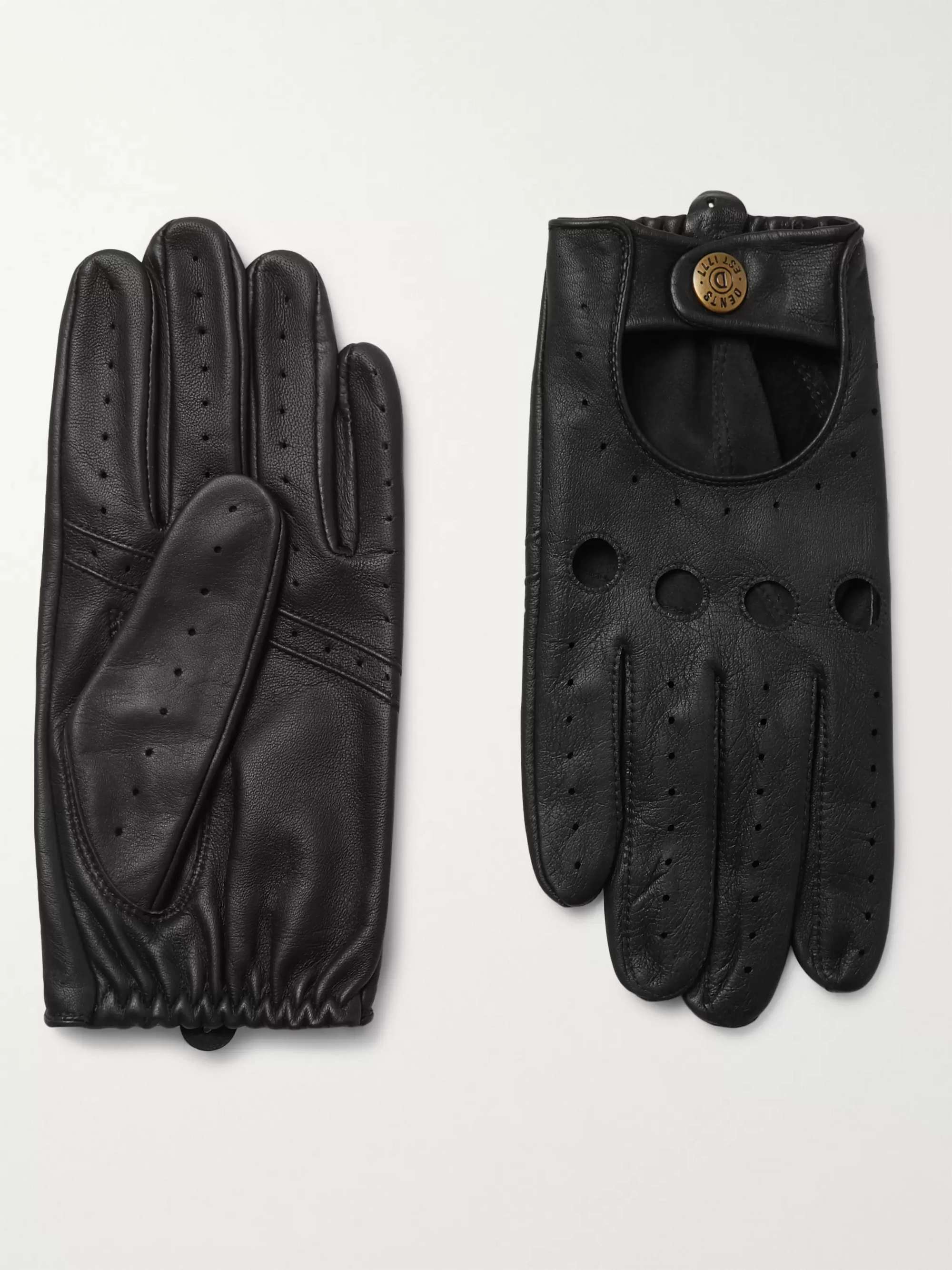 DENTS Silverstone Touchscreen Leather Driving Gloves