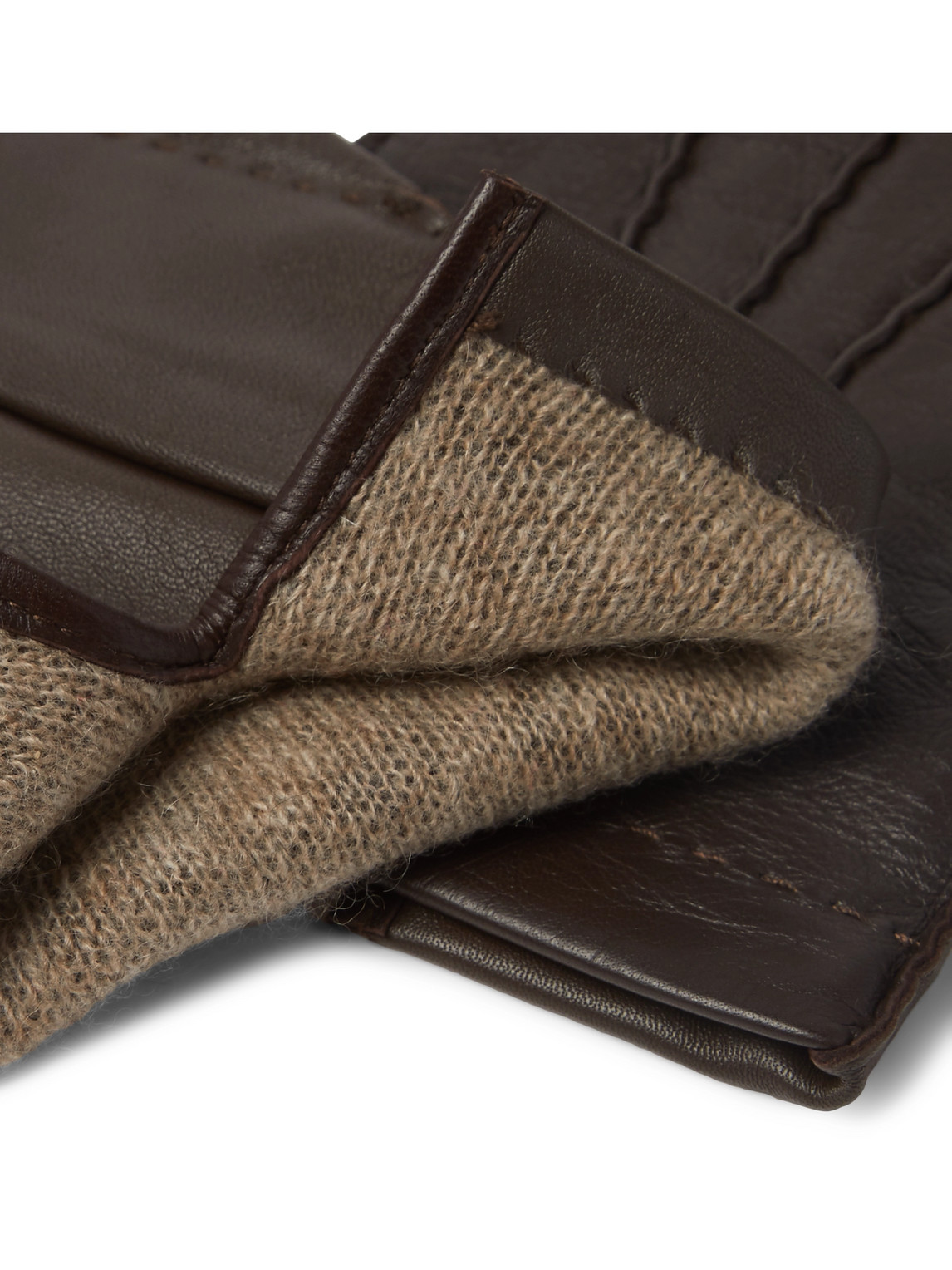 Shop Dents Shaftesbury Touchscreen Cashmere-lined Leather Gloves In Brown