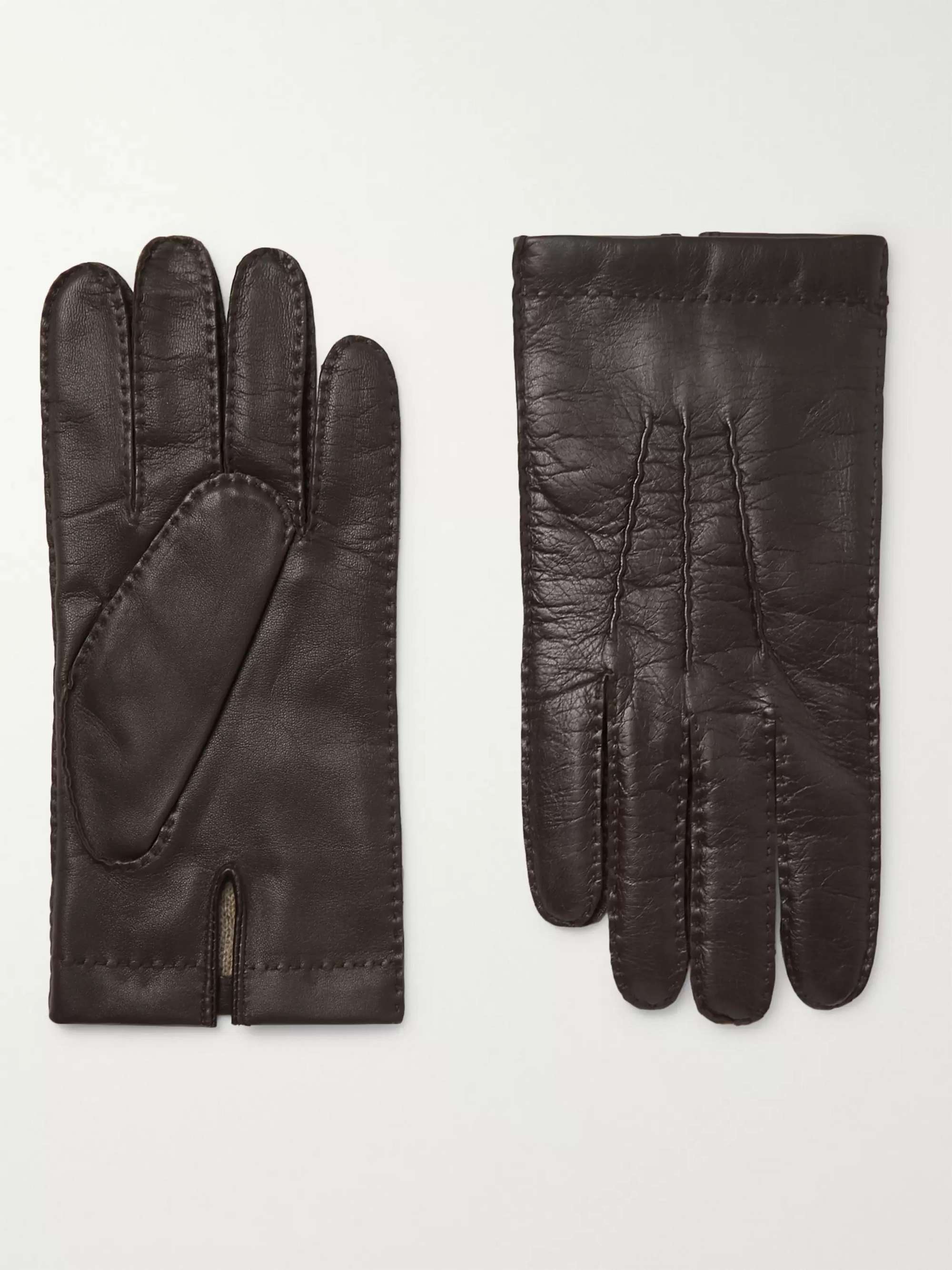 DENTS Shaftesbury Touchscreen Cashmere-Lined Leather Gloves