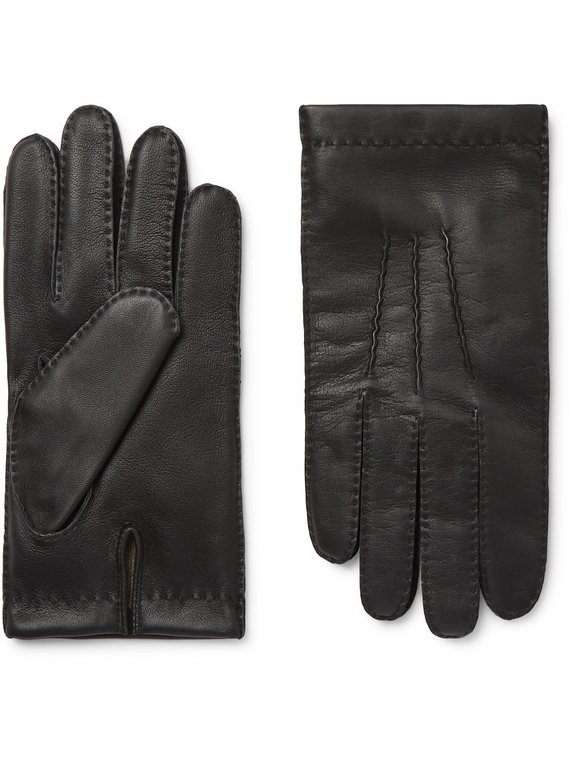 Shaftesbury Touchscreen Cashmere-Lined Leather Gloves