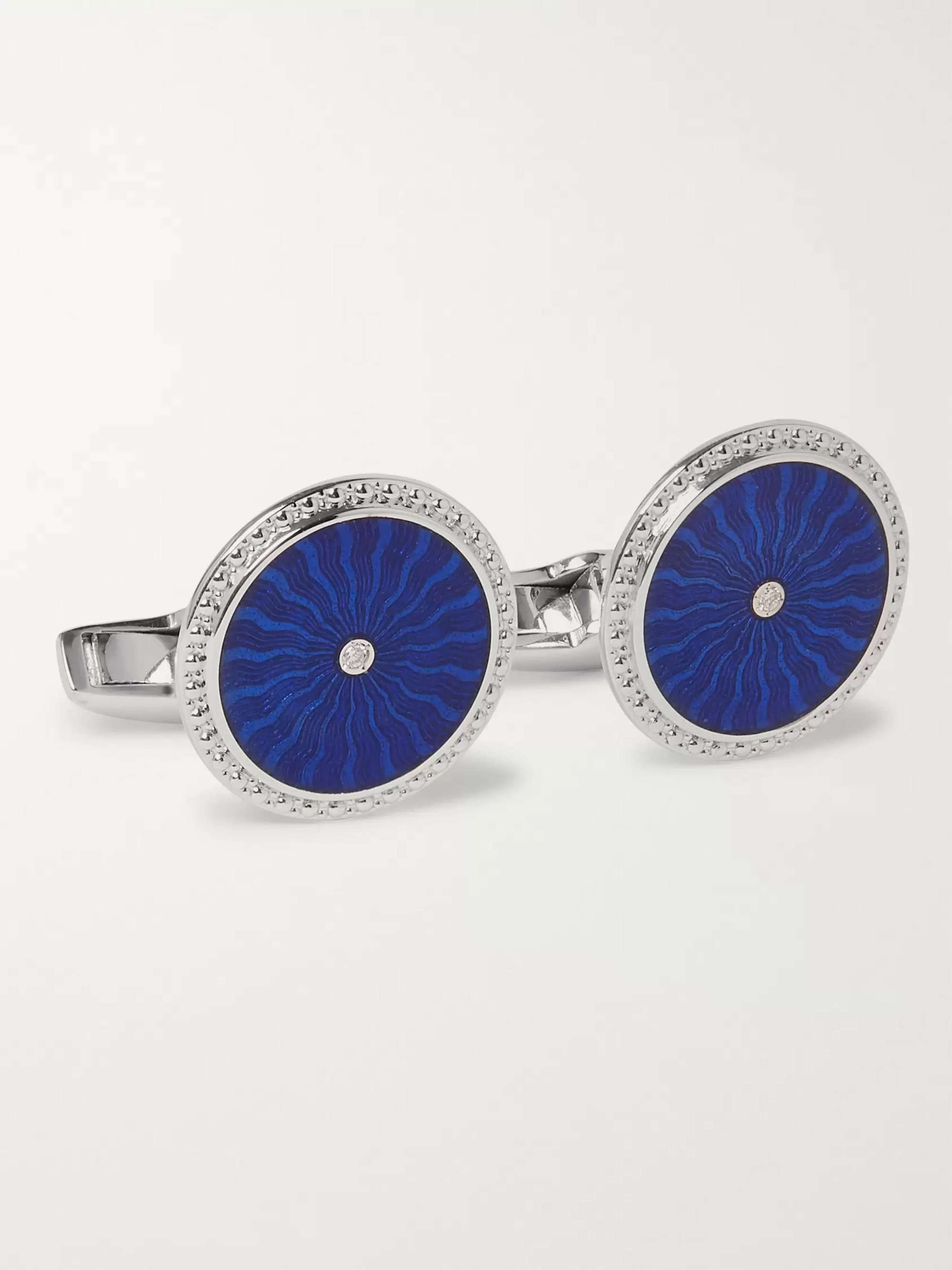 DEAKIN & FRANCIS 18-Karat Gold, Malachite and Lapis Lazuli Cufflinks