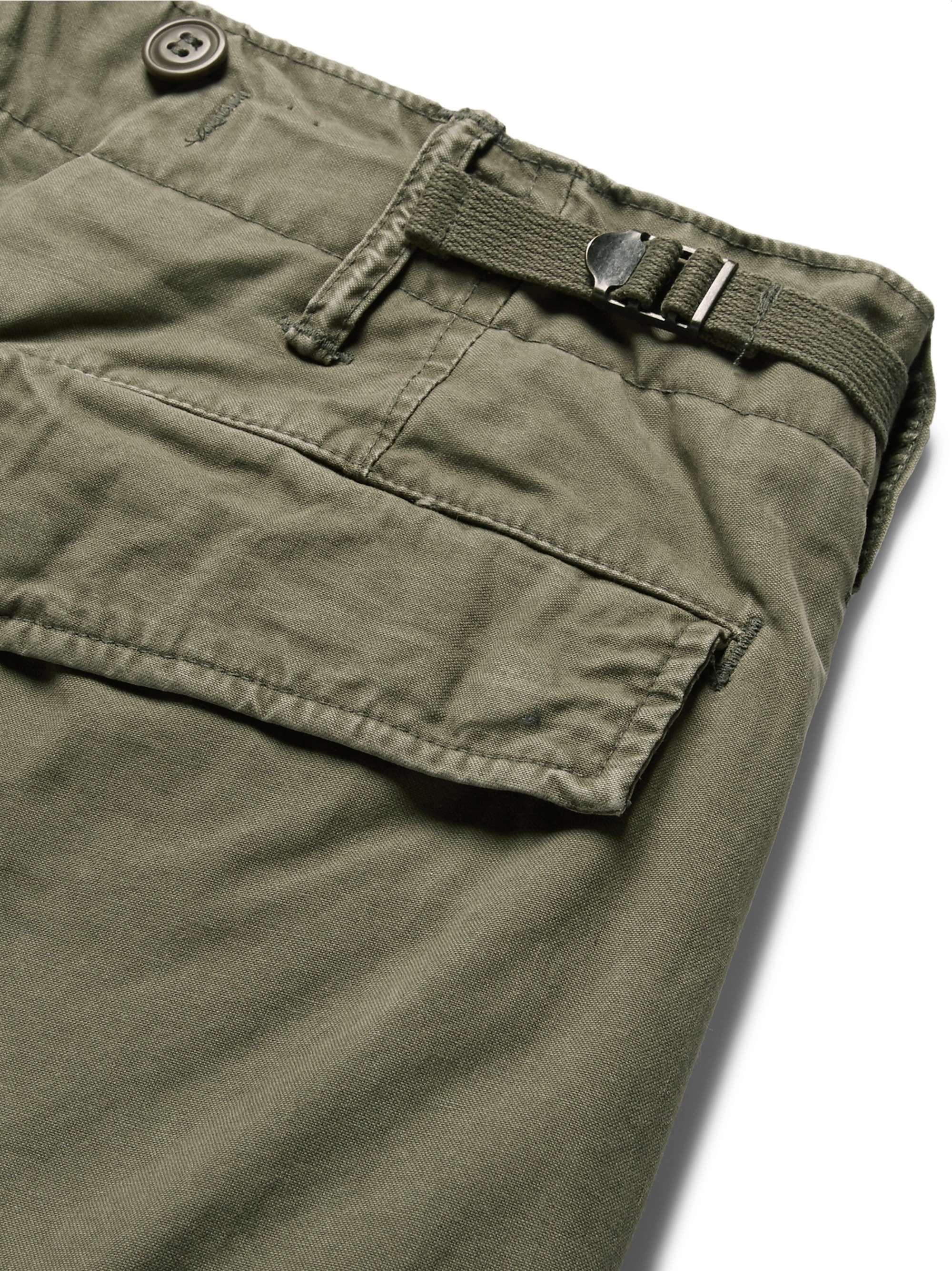 RRL Slim-Fit Tapered Washed-Cotton Cargo Trousers