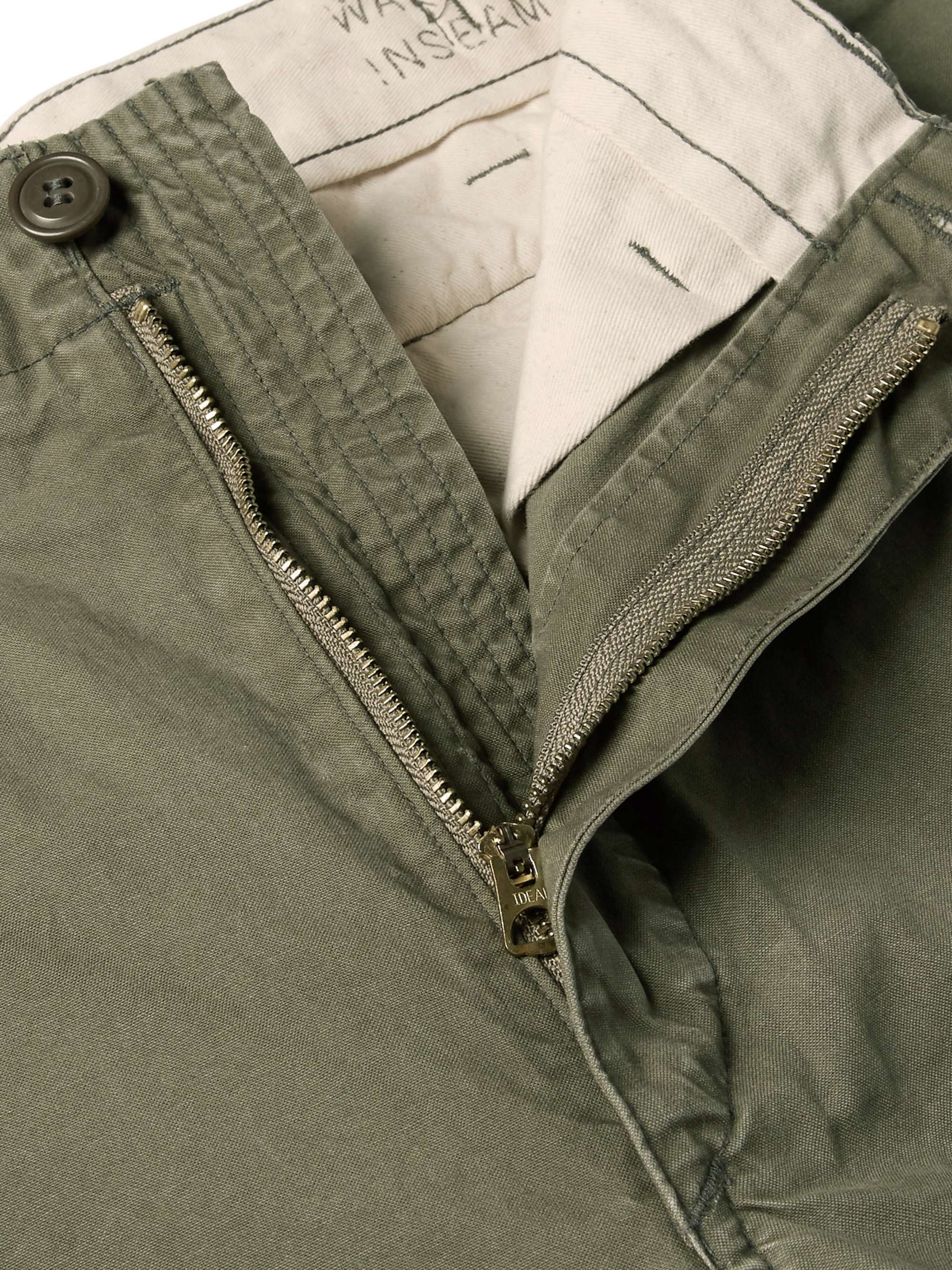 RRL Slim-Fit Tapered Washed-Cotton Cargo Trousers