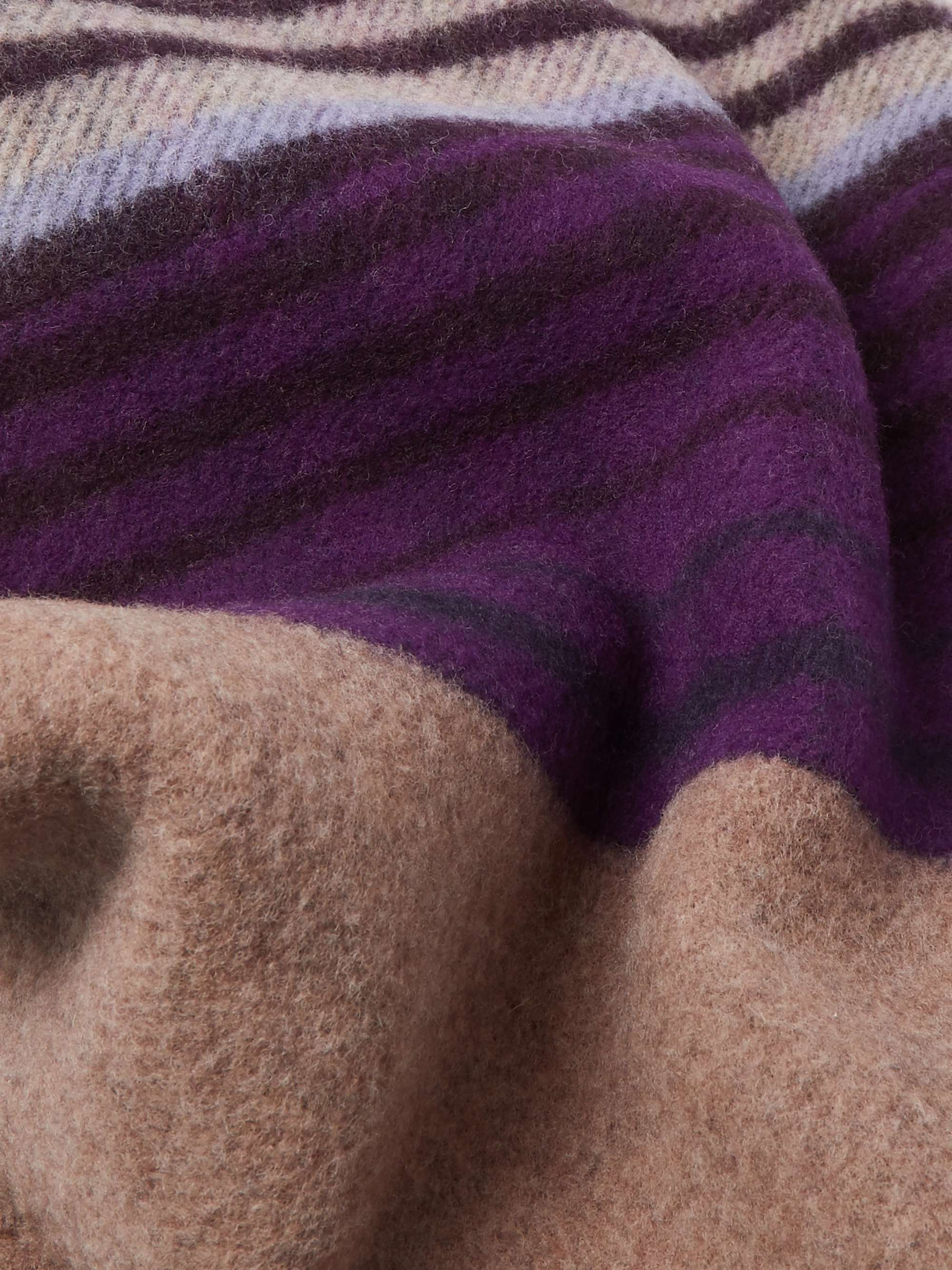 ASPREY Reversible Checked Wool Blanket