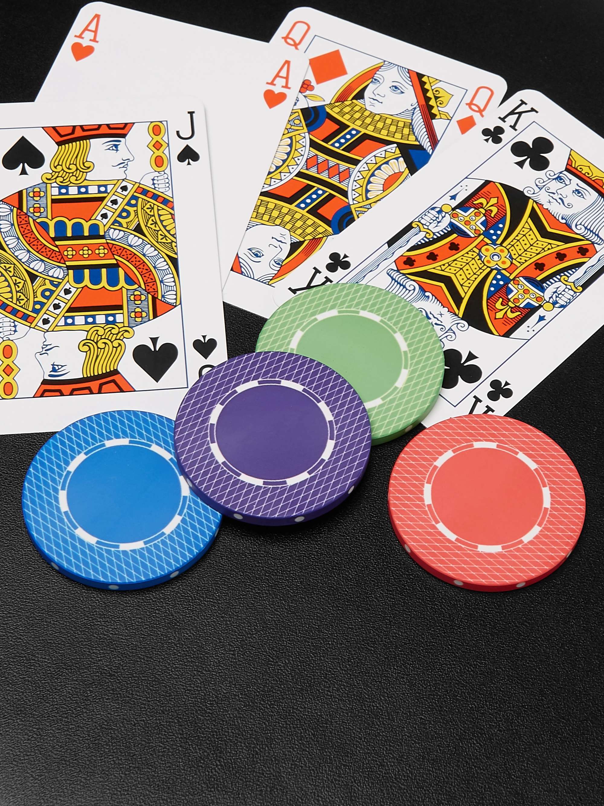 ASPREY Hanover Leather Poker Set
