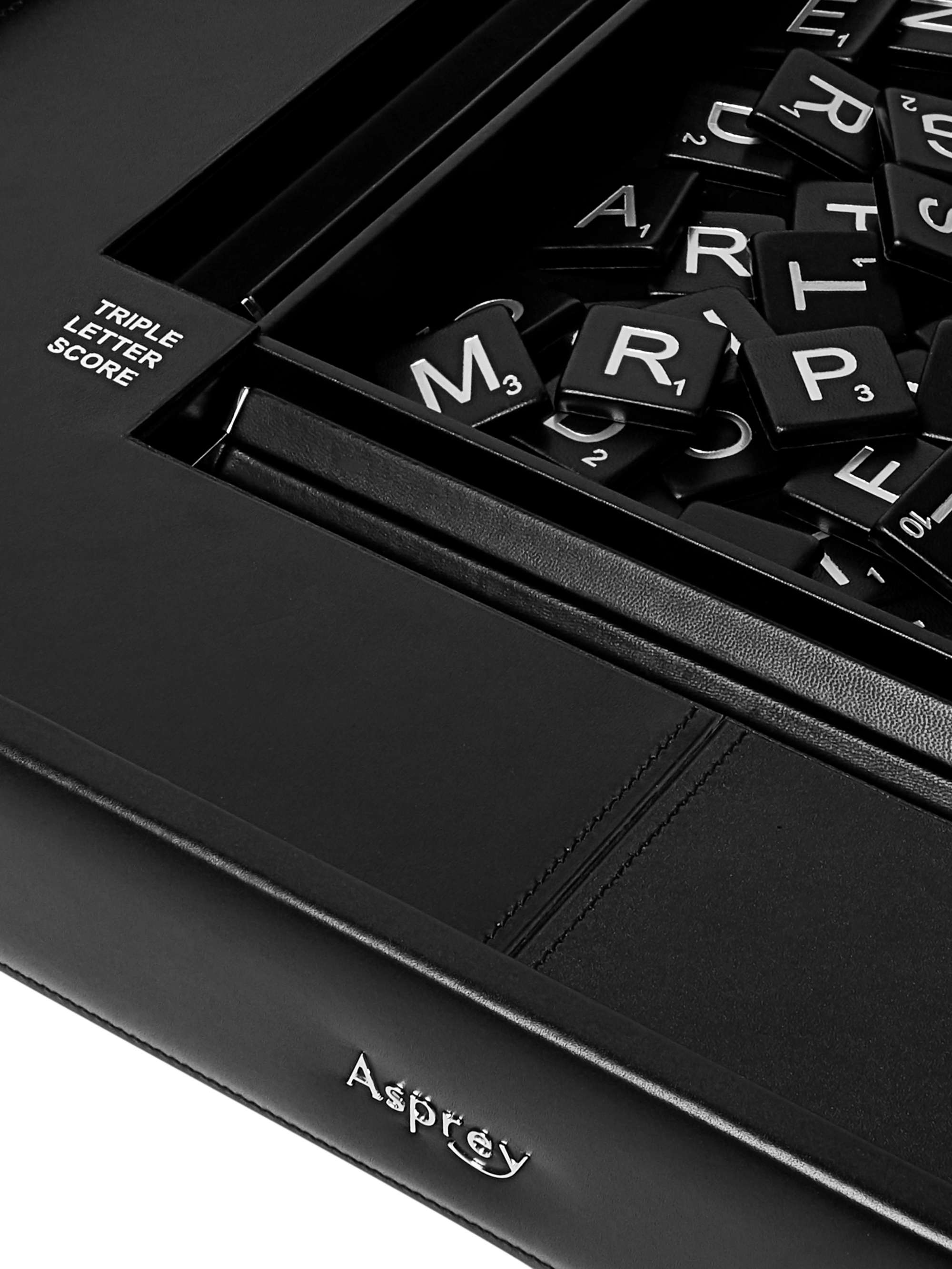 ASPREY Hanover Leather Scrabble Set