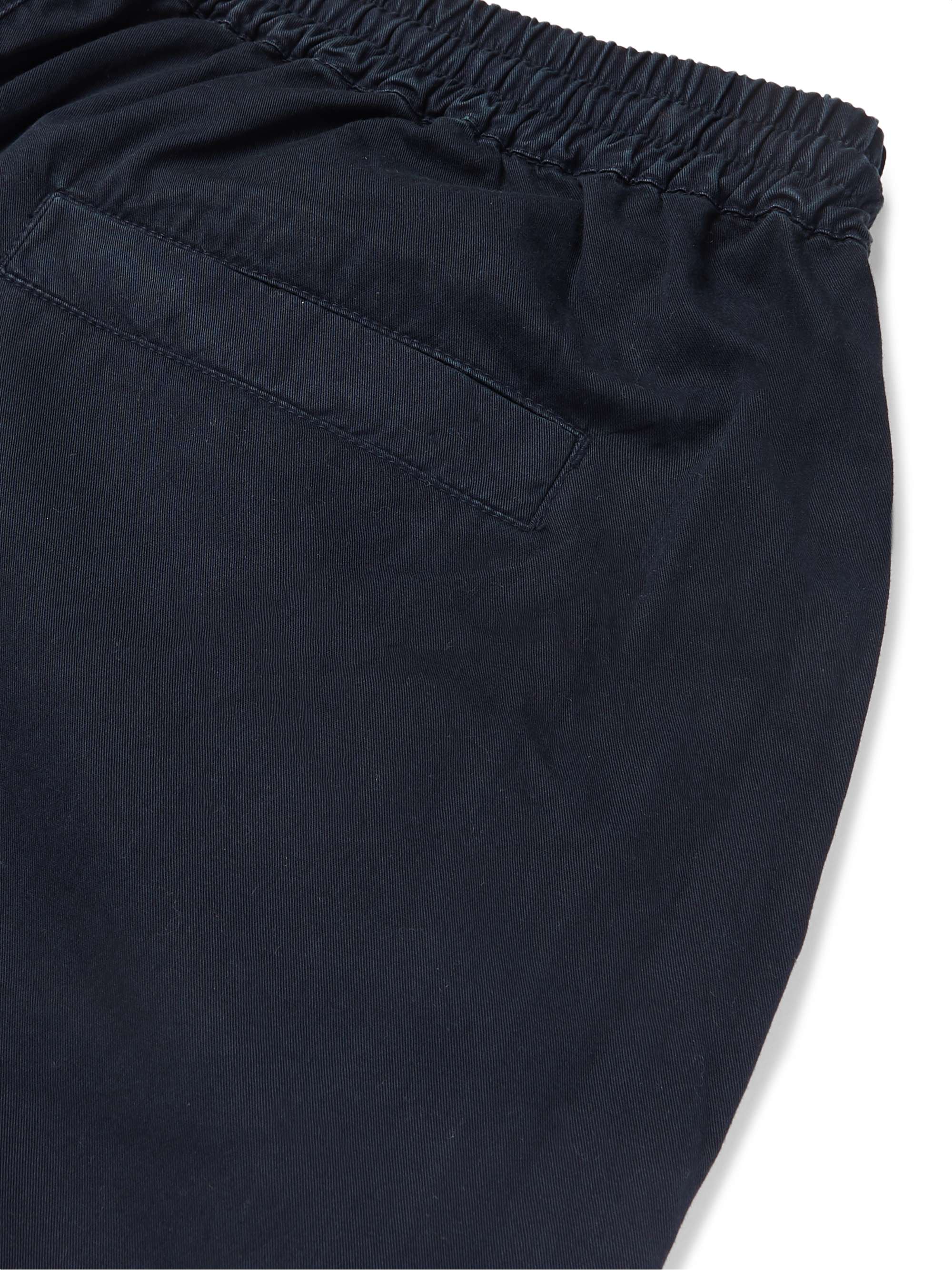 FOLK Pantaloni a gamba affusolata in twill di cotone con coulisse