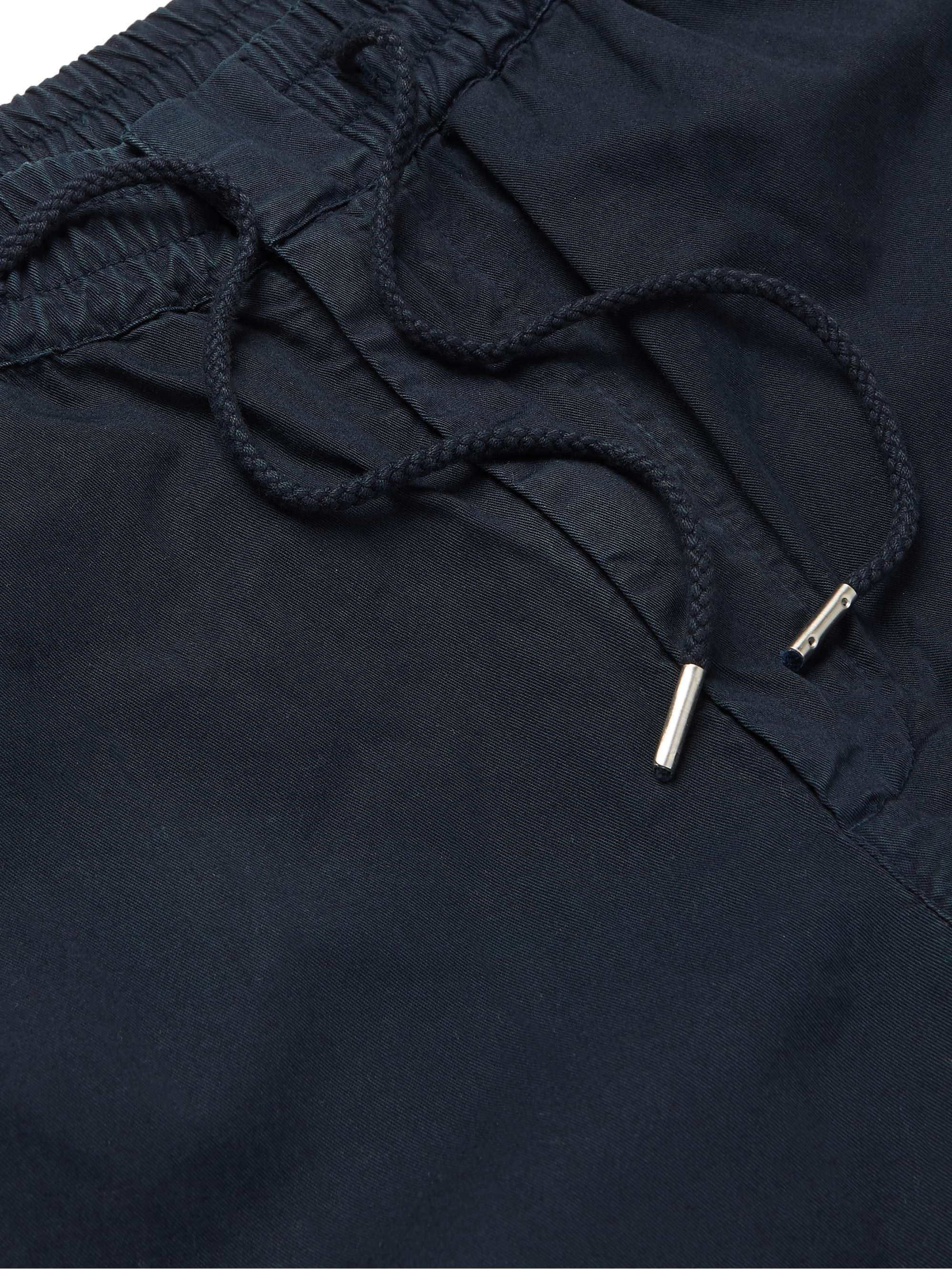 FOLK Pantaloni a gamba affusolata in twill di cotone con coulisse