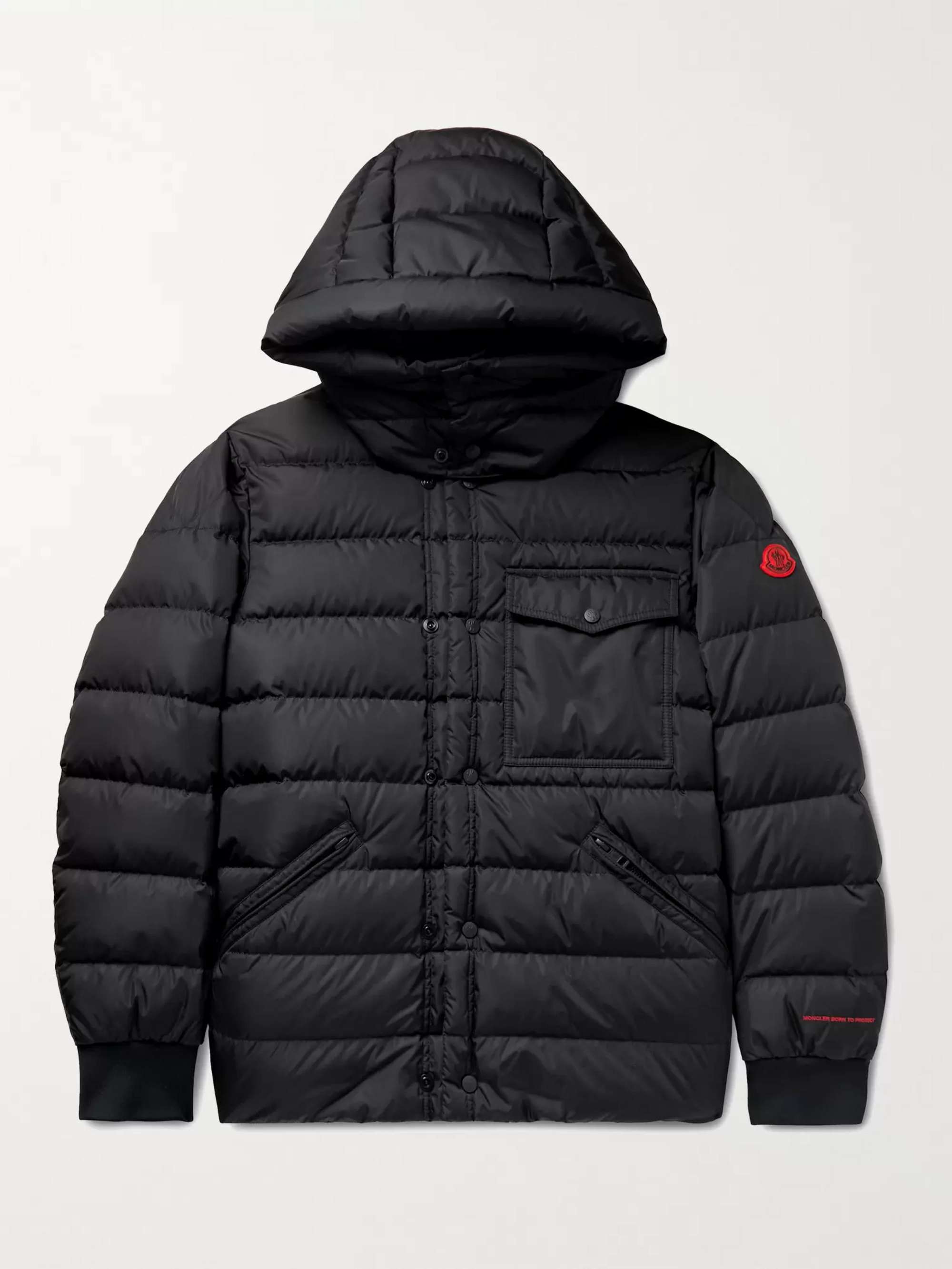 MONCLER Born to Protect Quilted ECONYL Hooded Down Jacket for Men | MR ...