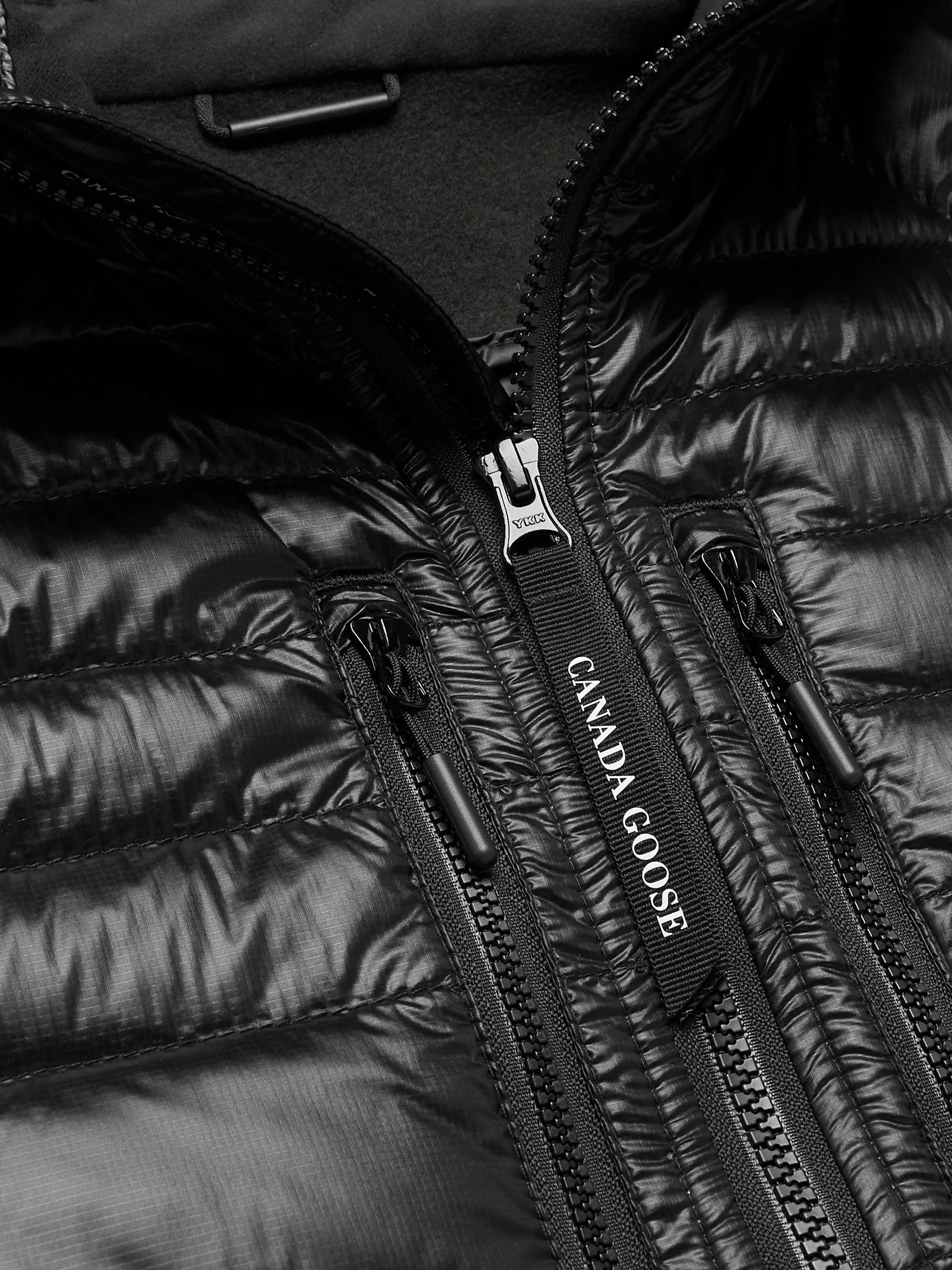 Hybridge lite slim fit hooded packable goose down coat deals