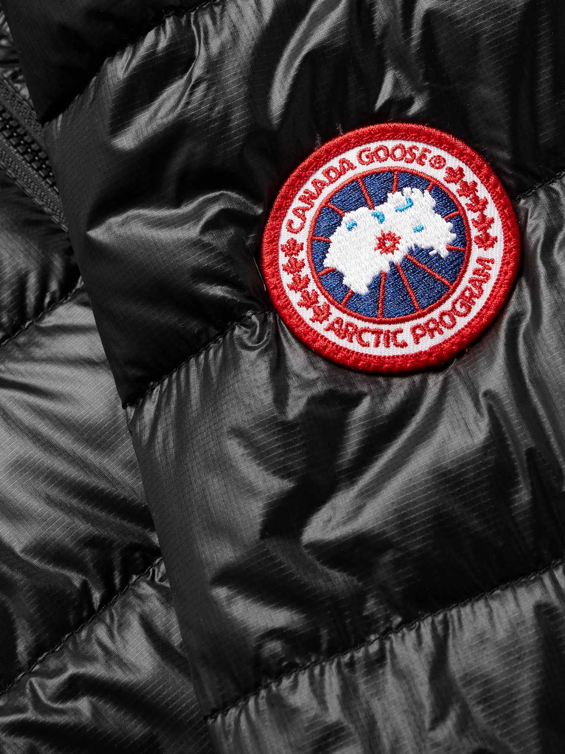 Canada Goose Hybridge Lite Slim-fit Quilted Shell Hooded Down Jacket In Black
