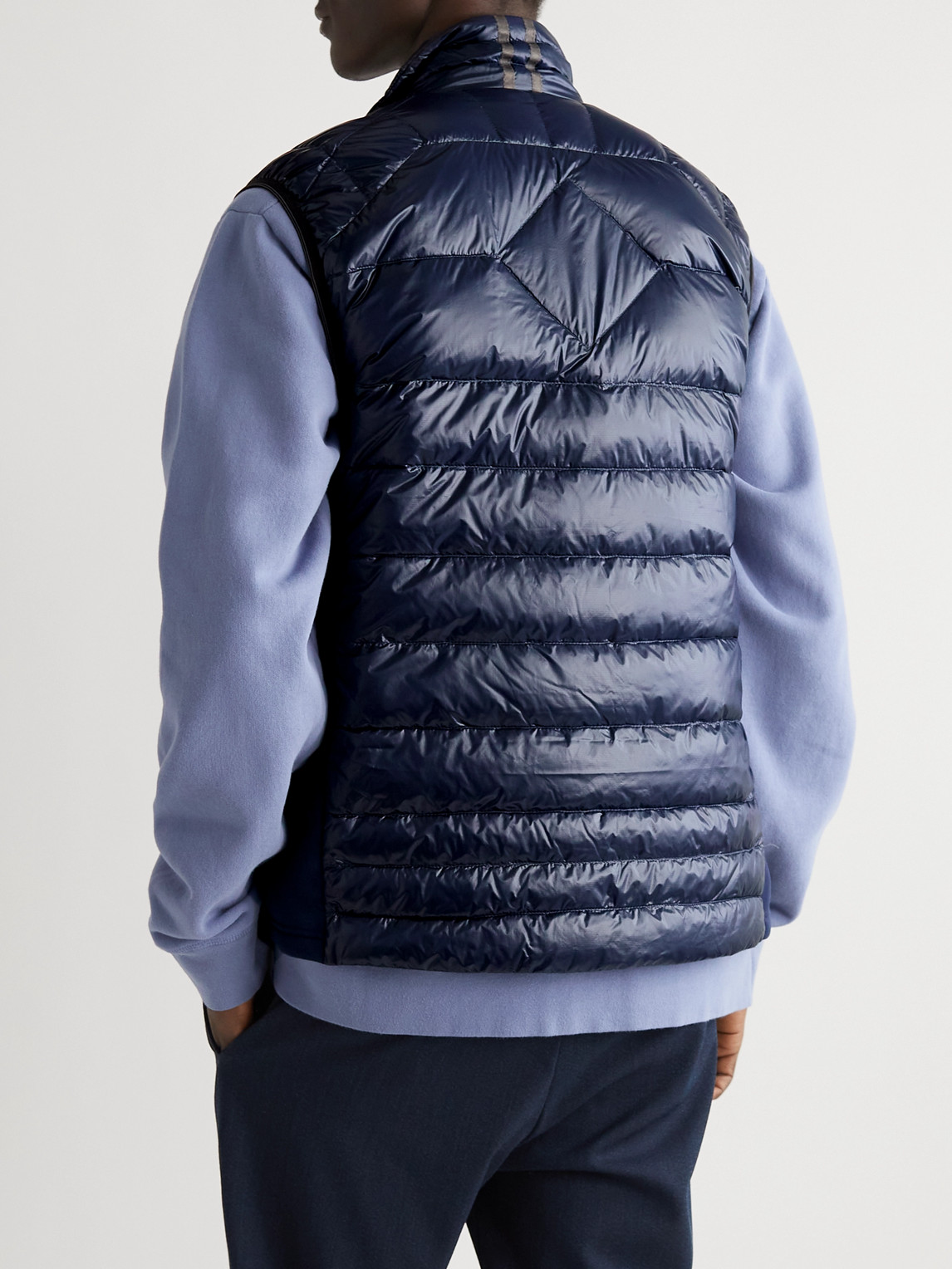 Shop Canada Goose Hybridge Lite Slim-fit Quilted Shell Down Gillet In Blue