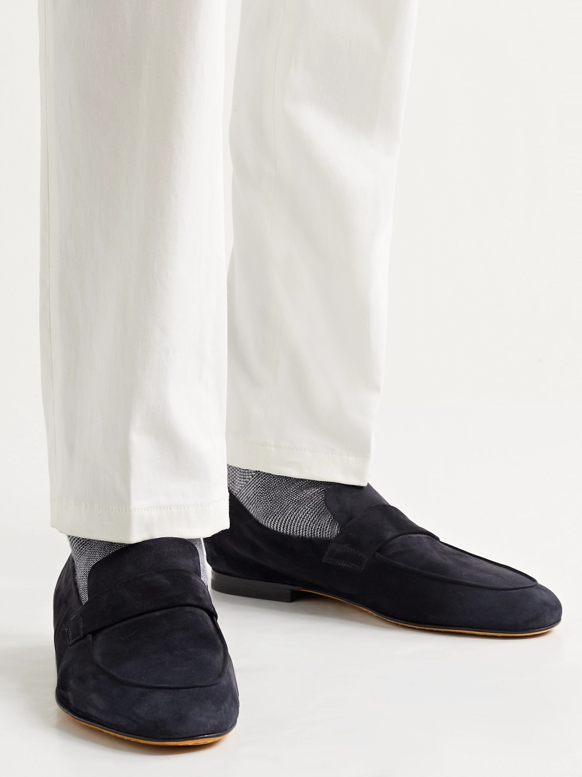 Officine Creative Airto Suede Loafers In Blue