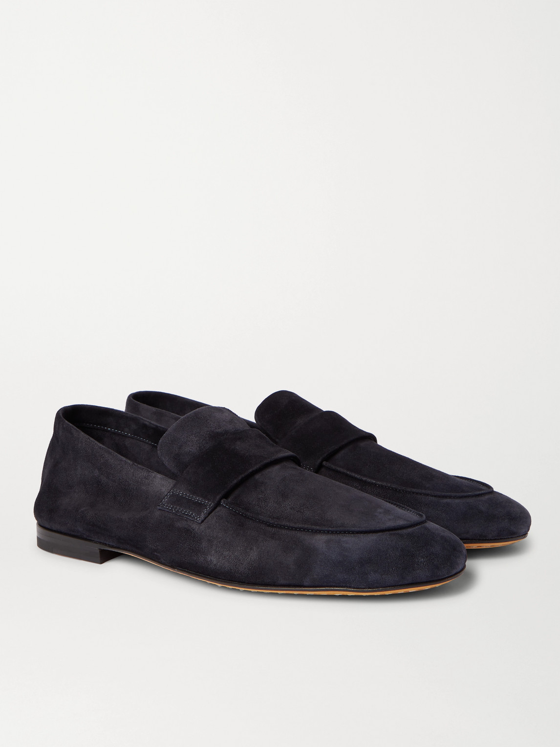 Officine Creative Airto Suede Loafers In Blue
