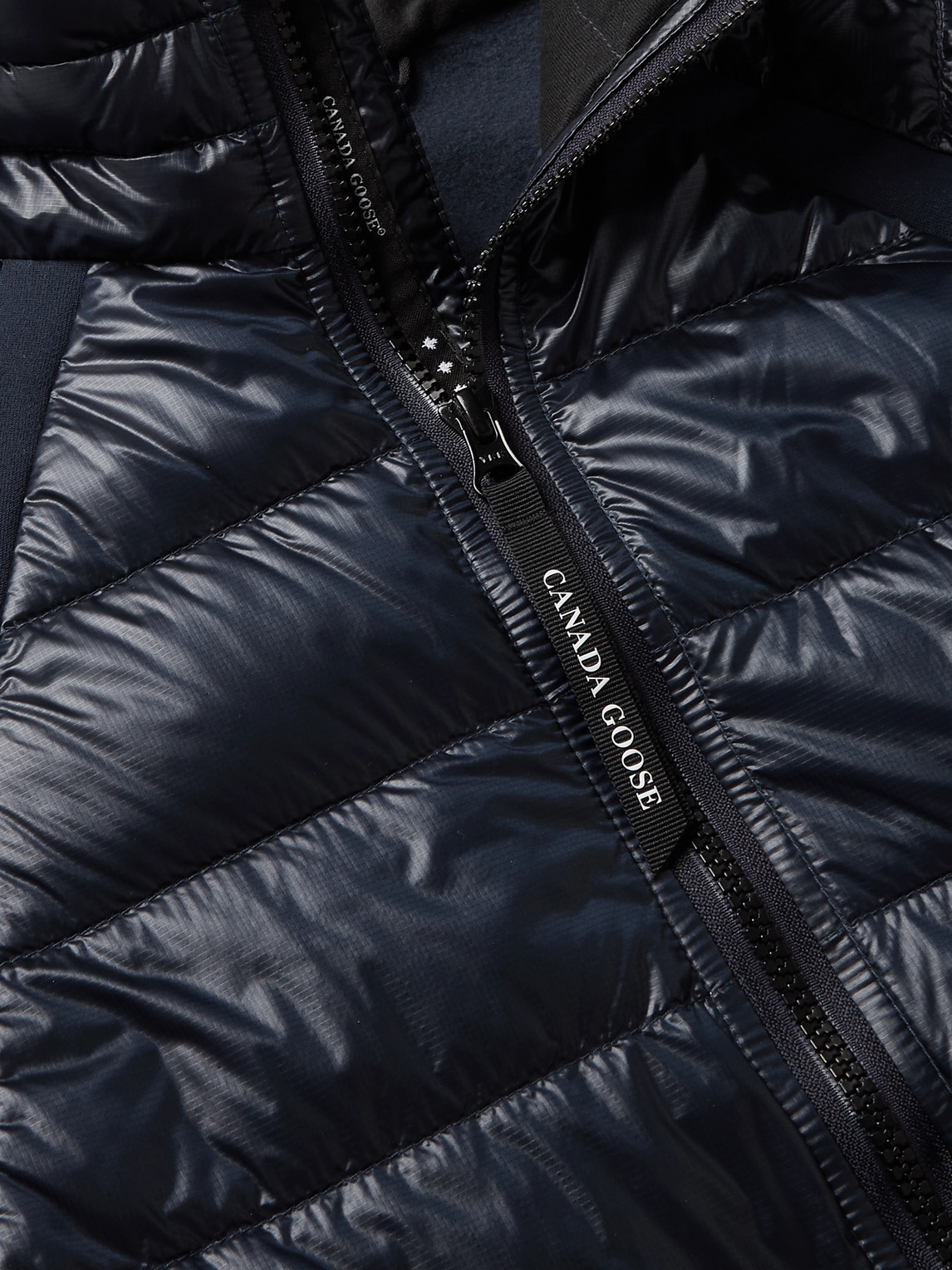 Shop Canada Goose Hybridge Lite Slim-fit Quilted Nylon-ripstop Down Jacket In Blue