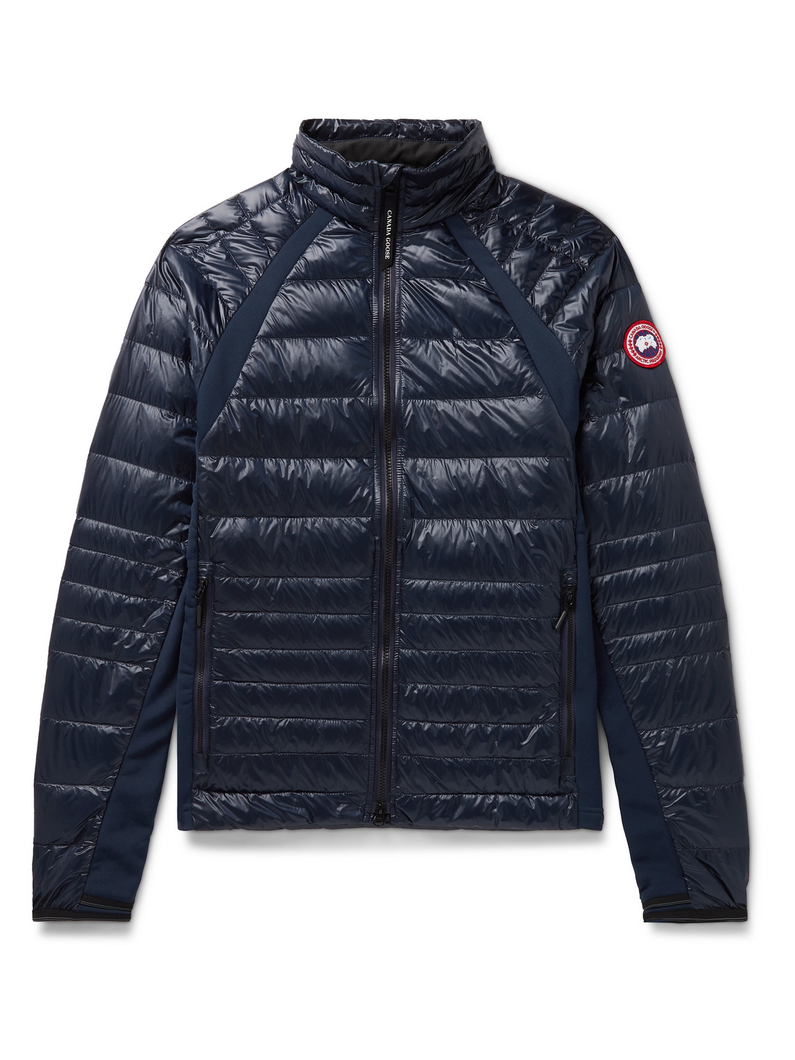 Shop Canada Goose Hybridge Lite Slim-fit Quilted Nylon-ripstop Down Jacket In Blue