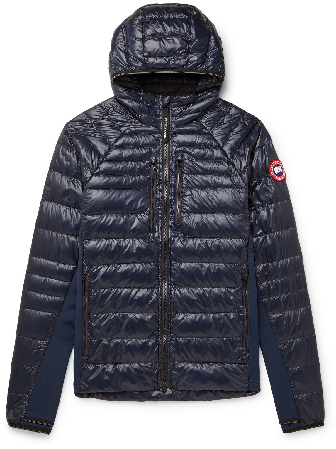 Canada Goose Hybridge Lite Slim-fit Quilted Shell Hooded Down Jacket In Blue