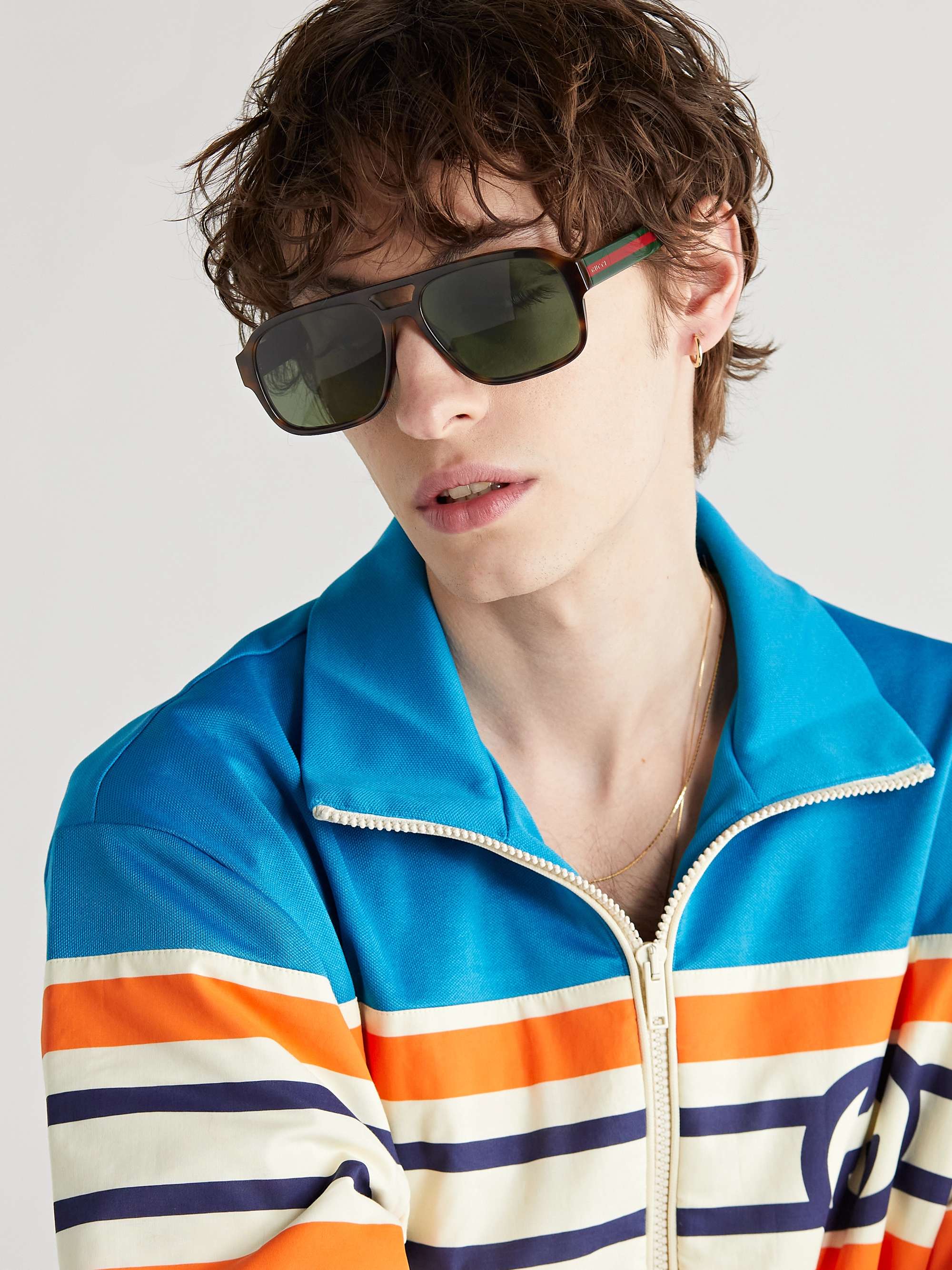 GUCCI EYEWEAR Aviator-Style Acetate Sunglasses