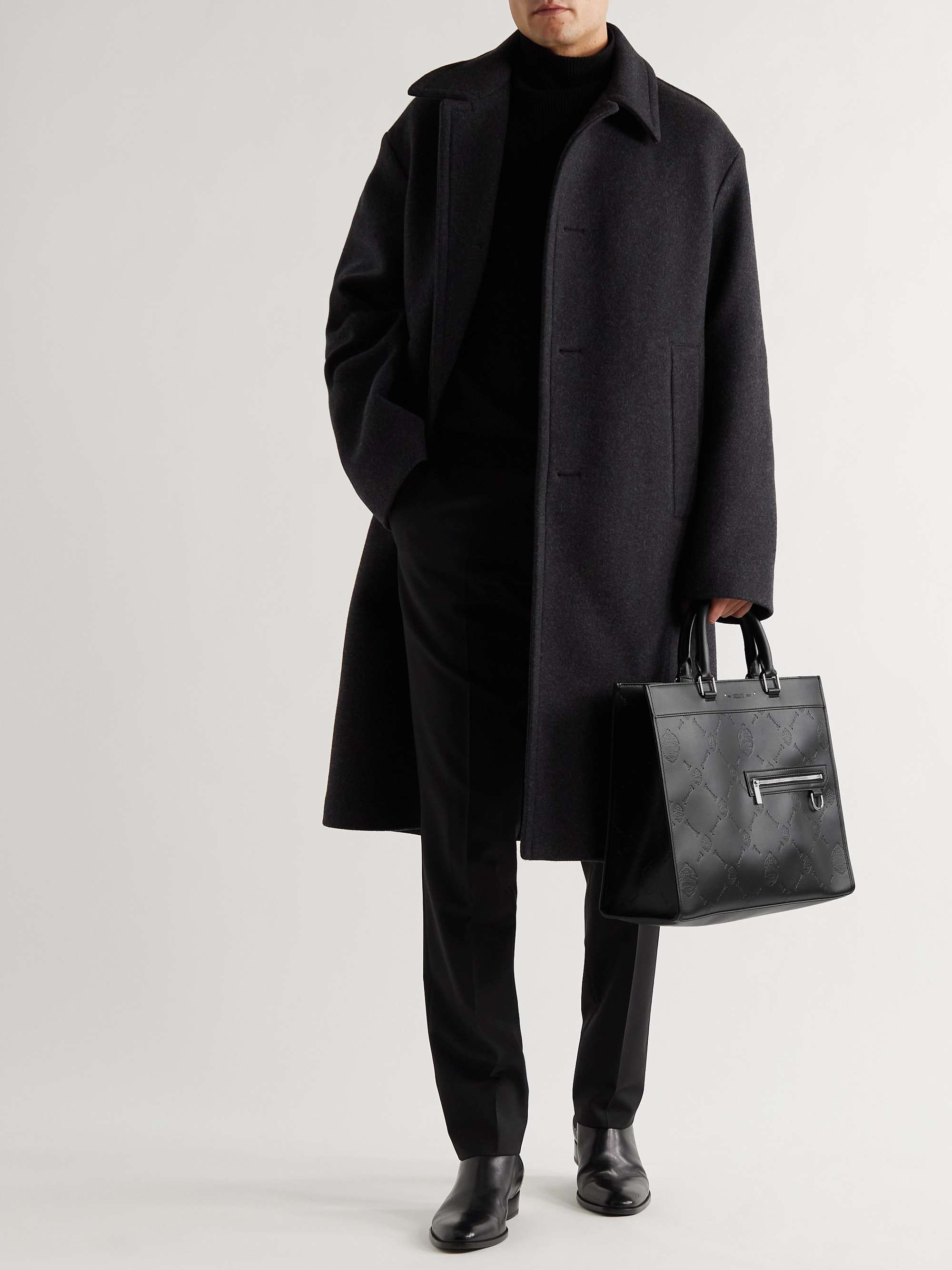 BERLUTI Logo-Debossed Leather Tote Bag