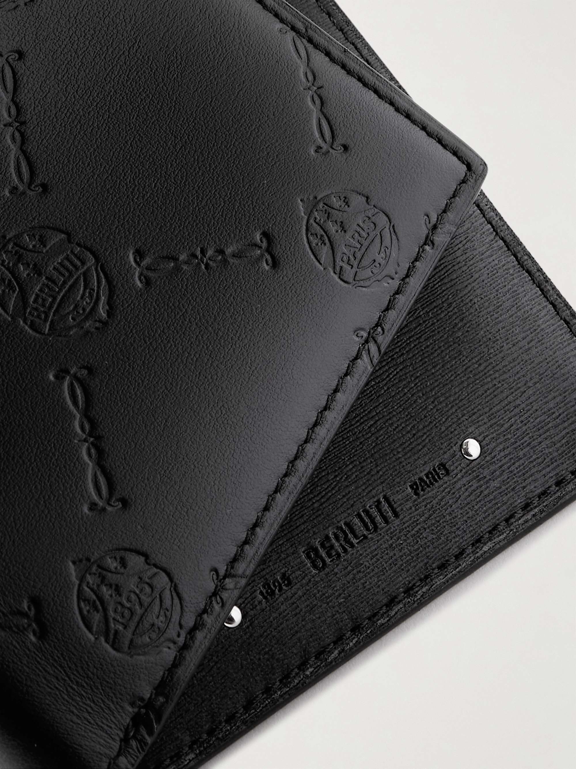 BERLUTI Logo-Dembossed Leather Billfold Wallet
