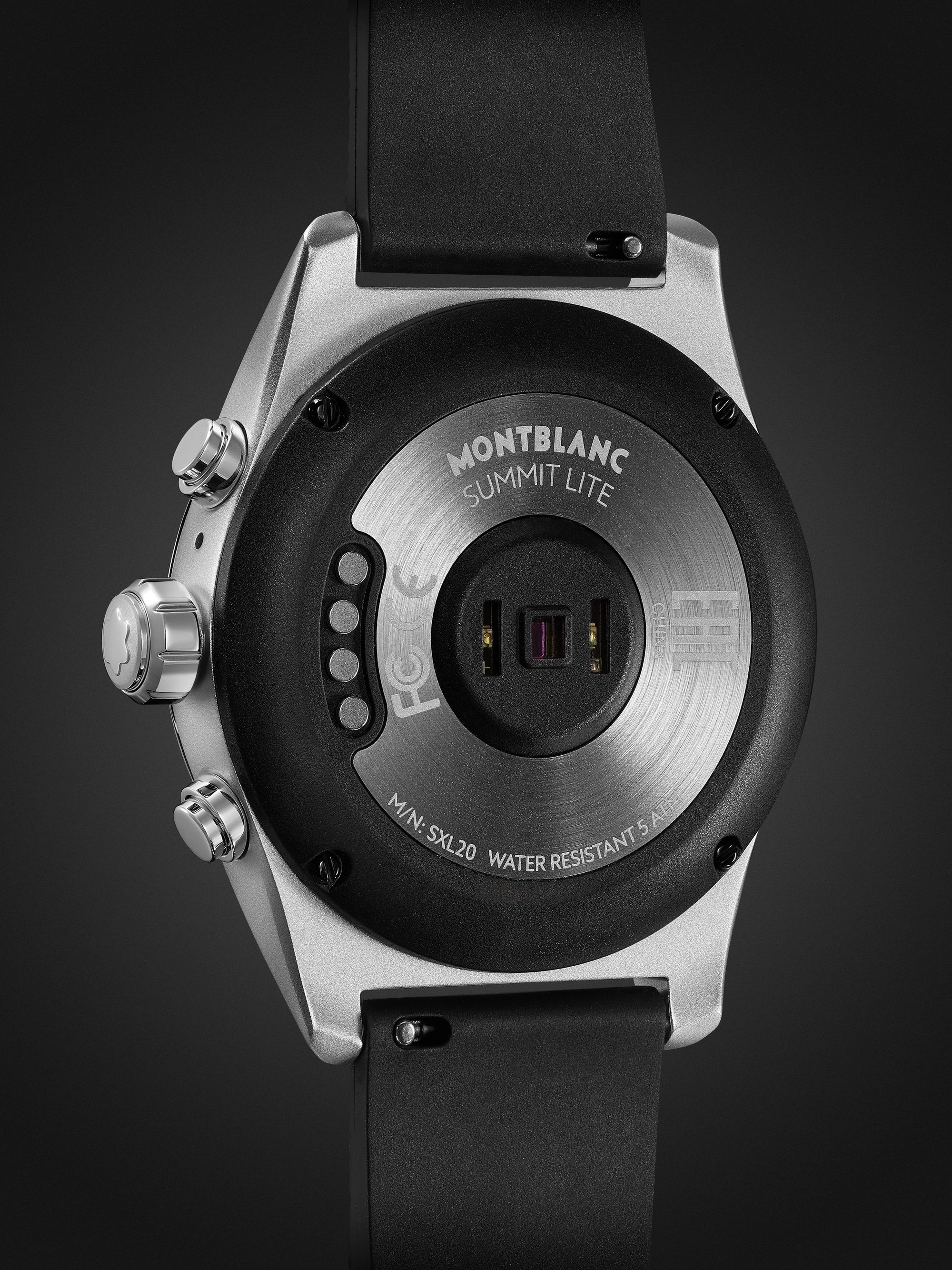 MONTBLANC Summit Lite 43mm Aluminium and Nylon Smart Watch, Ref. No. 128410