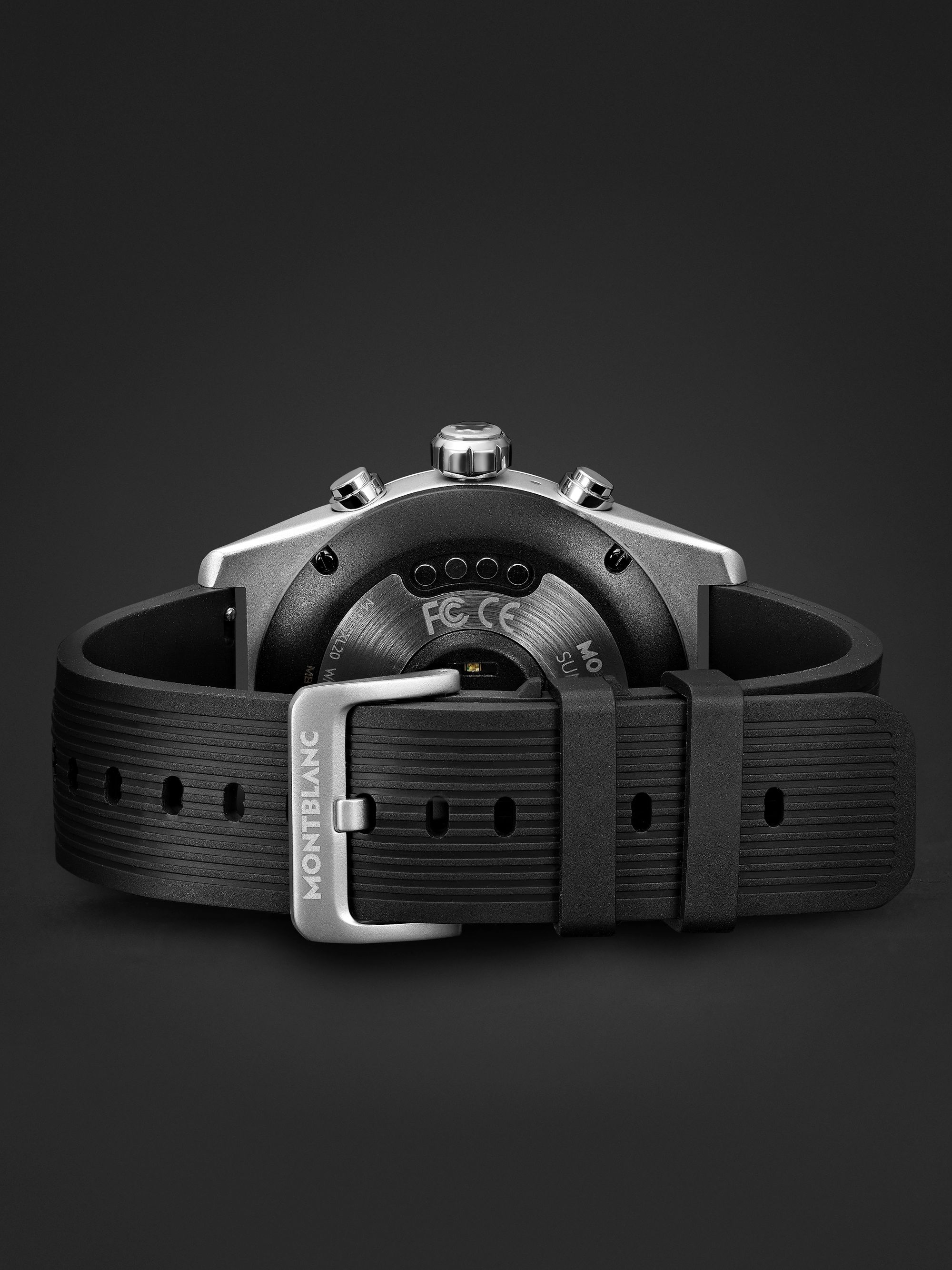 MONTBLANC Summit Lite 43mm Aluminium and Nylon Smart Watch, Ref. No. 128410