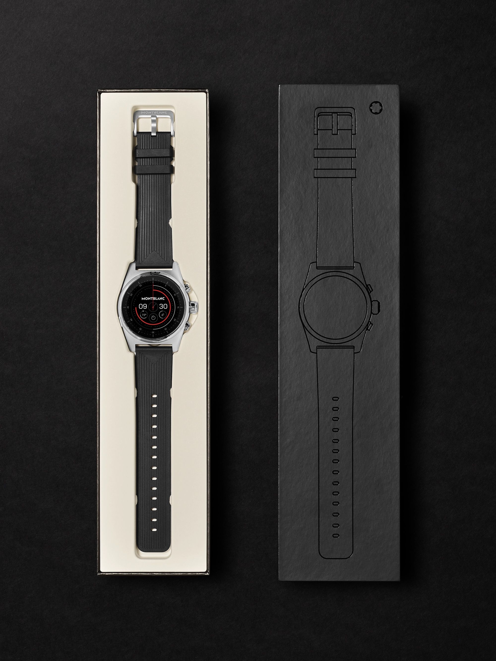 MONTBLANC Summit Lite 43mm Aluminium and Nylon Smart Watch, Ref. No. 128410