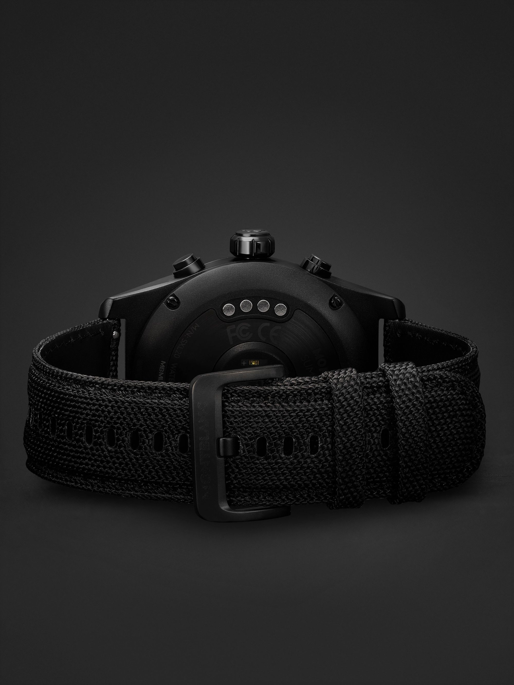MONTBLANC Summit Lite 43mm Aluminium and Nylon Smart Watch, Ref. No. 128409