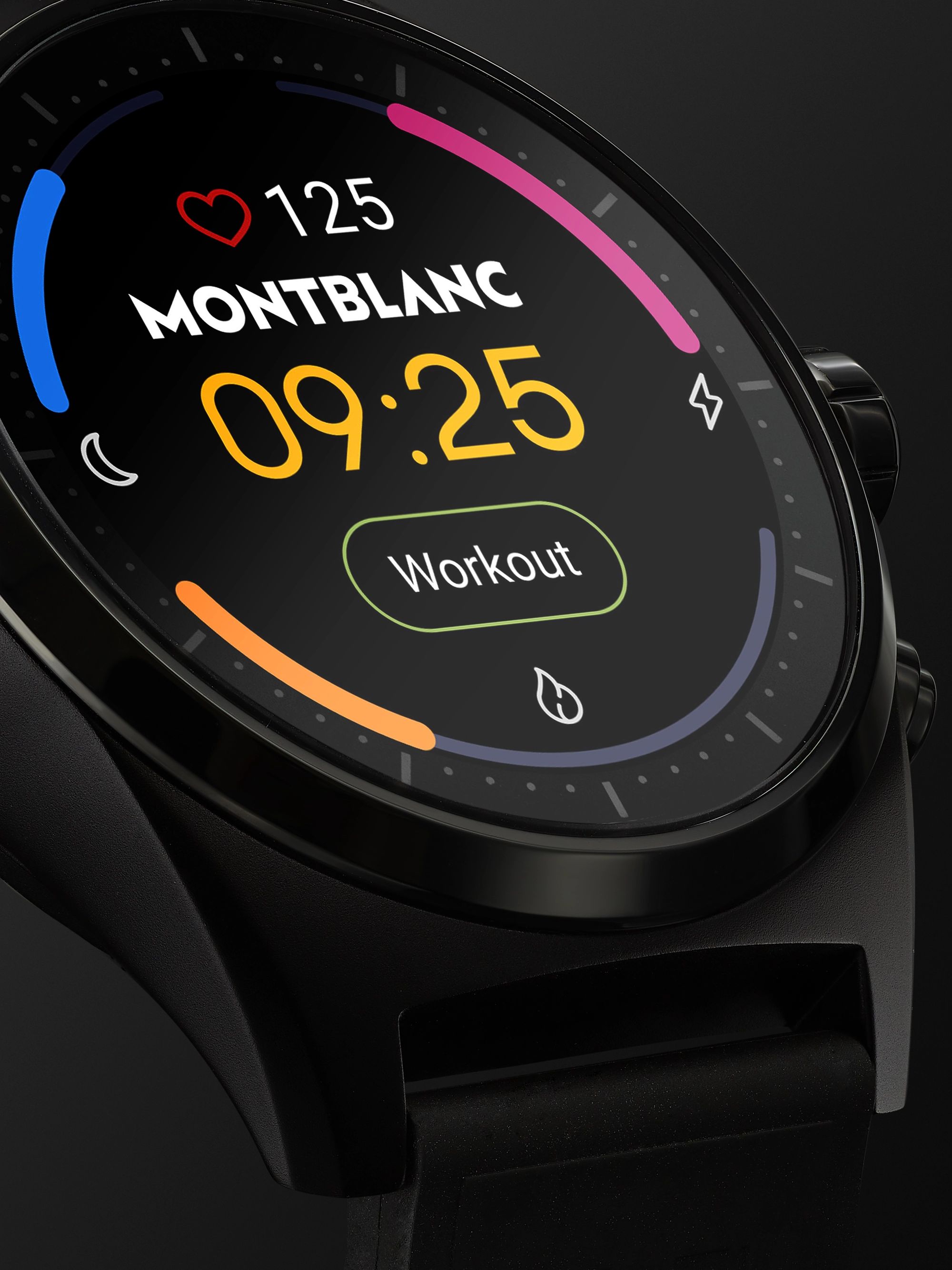 MONTBLANC Summit Lite 43mm Aluminium and Rubber Smart Watch, Ref. No. 128408