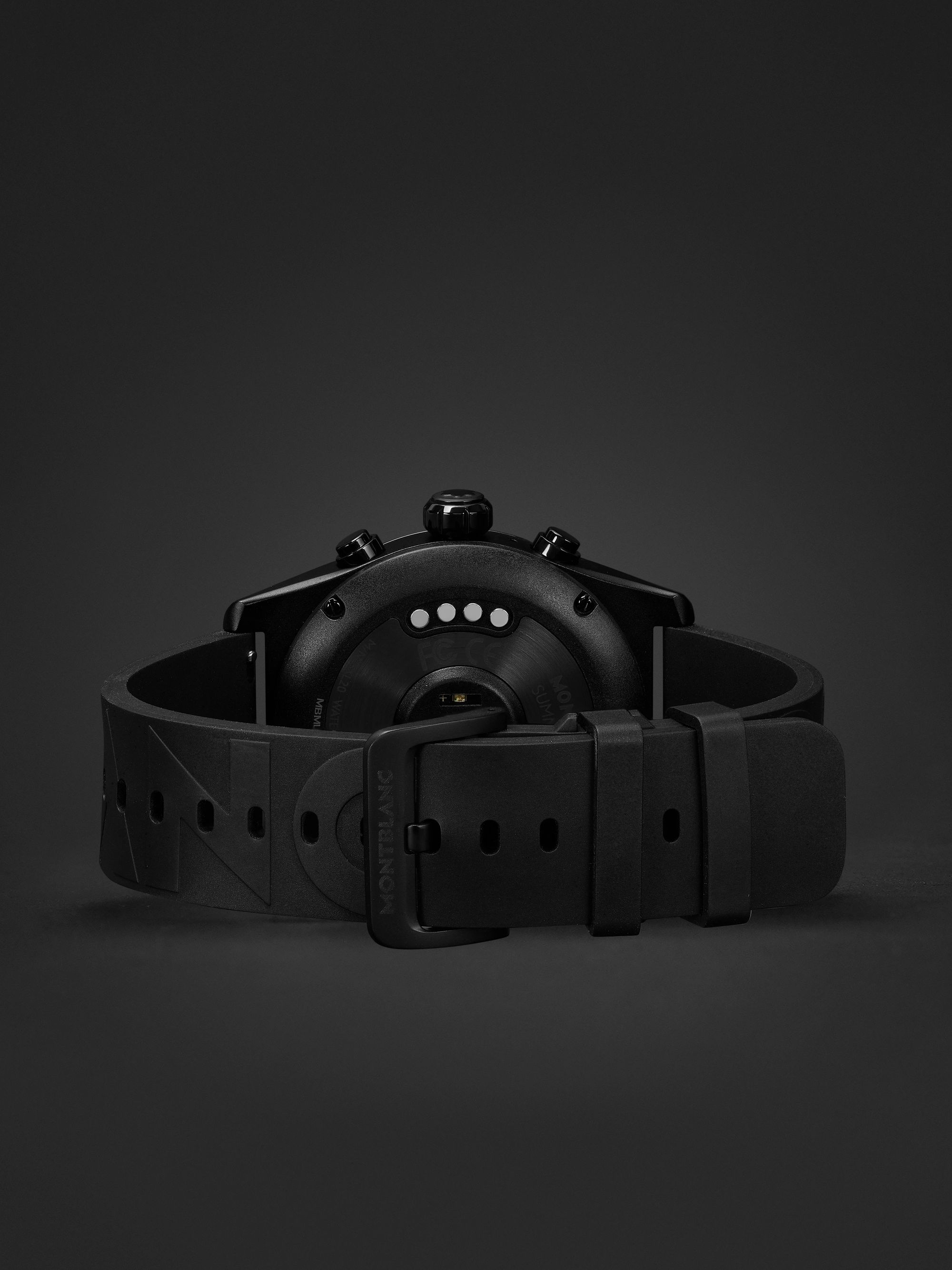 MONTBLANC Summit Lite 43mm Aluminium and Rubber Smart Watch, Ref. No. 128408