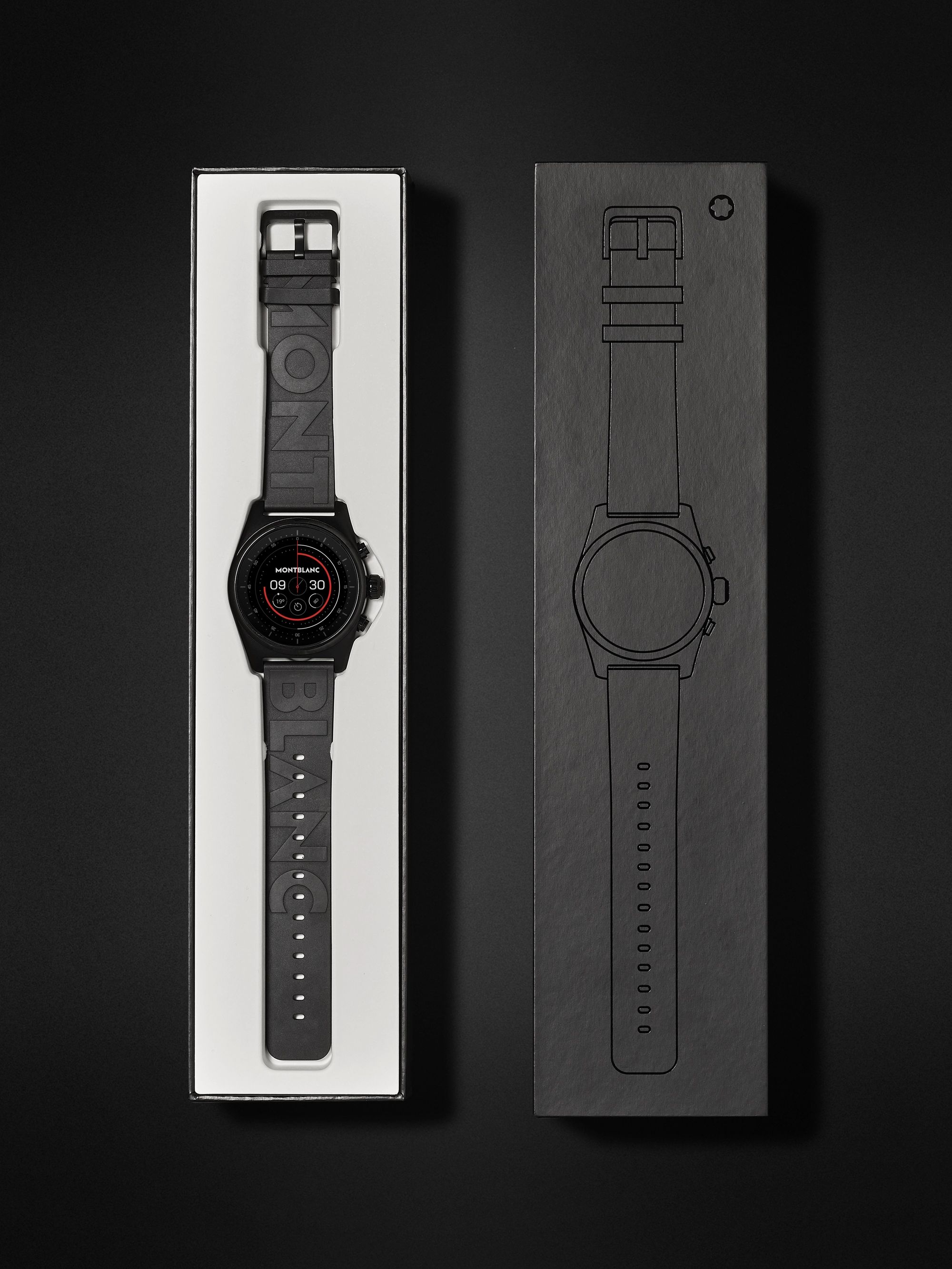 MONTBLANC Summit Lite 43mm Aluminium and Rubber Smart Watch, Ref. No. 128408