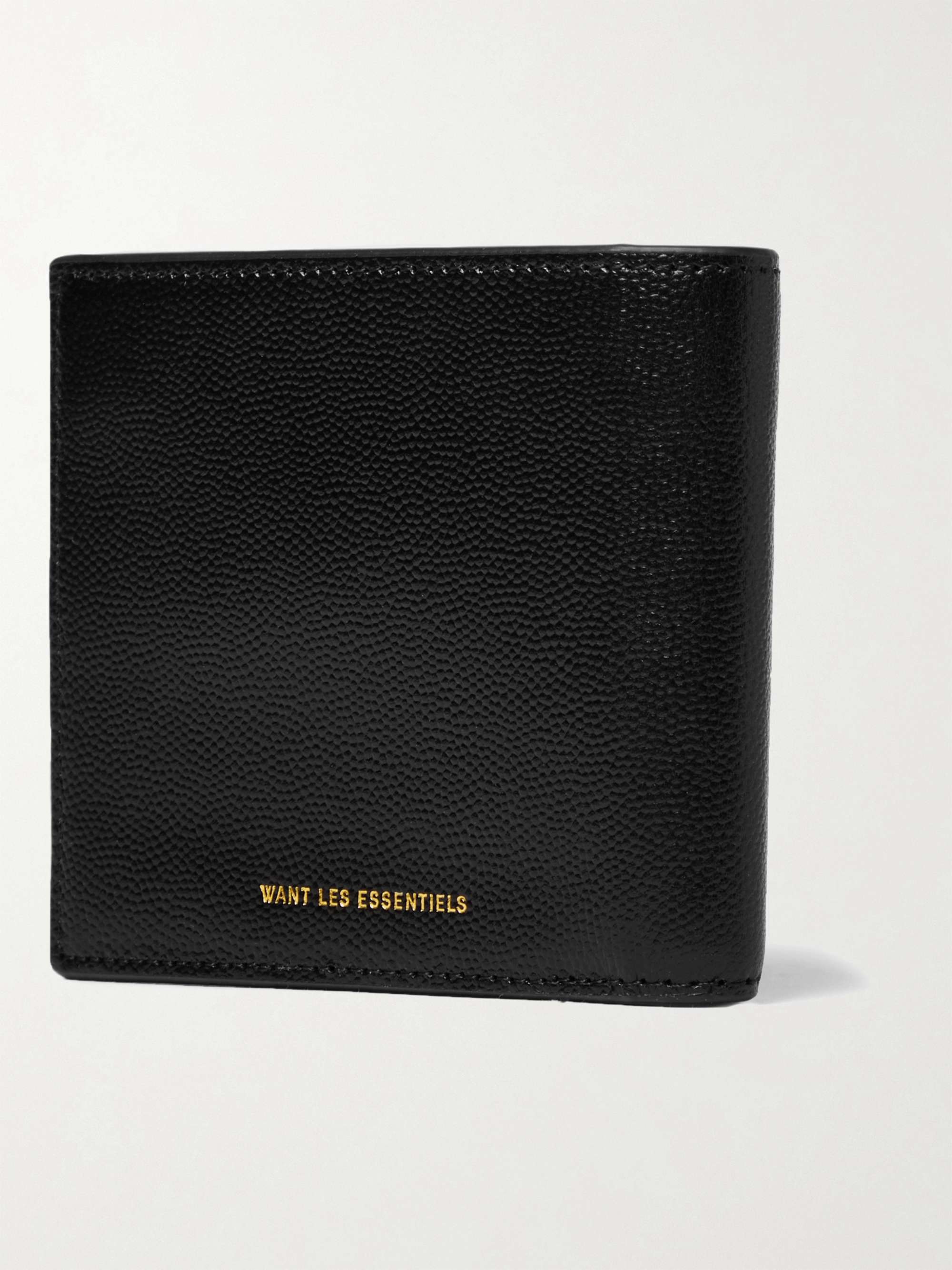 WANT LES ESSENTIELS Benin Pebble-Grain Leather Billfold Wallet