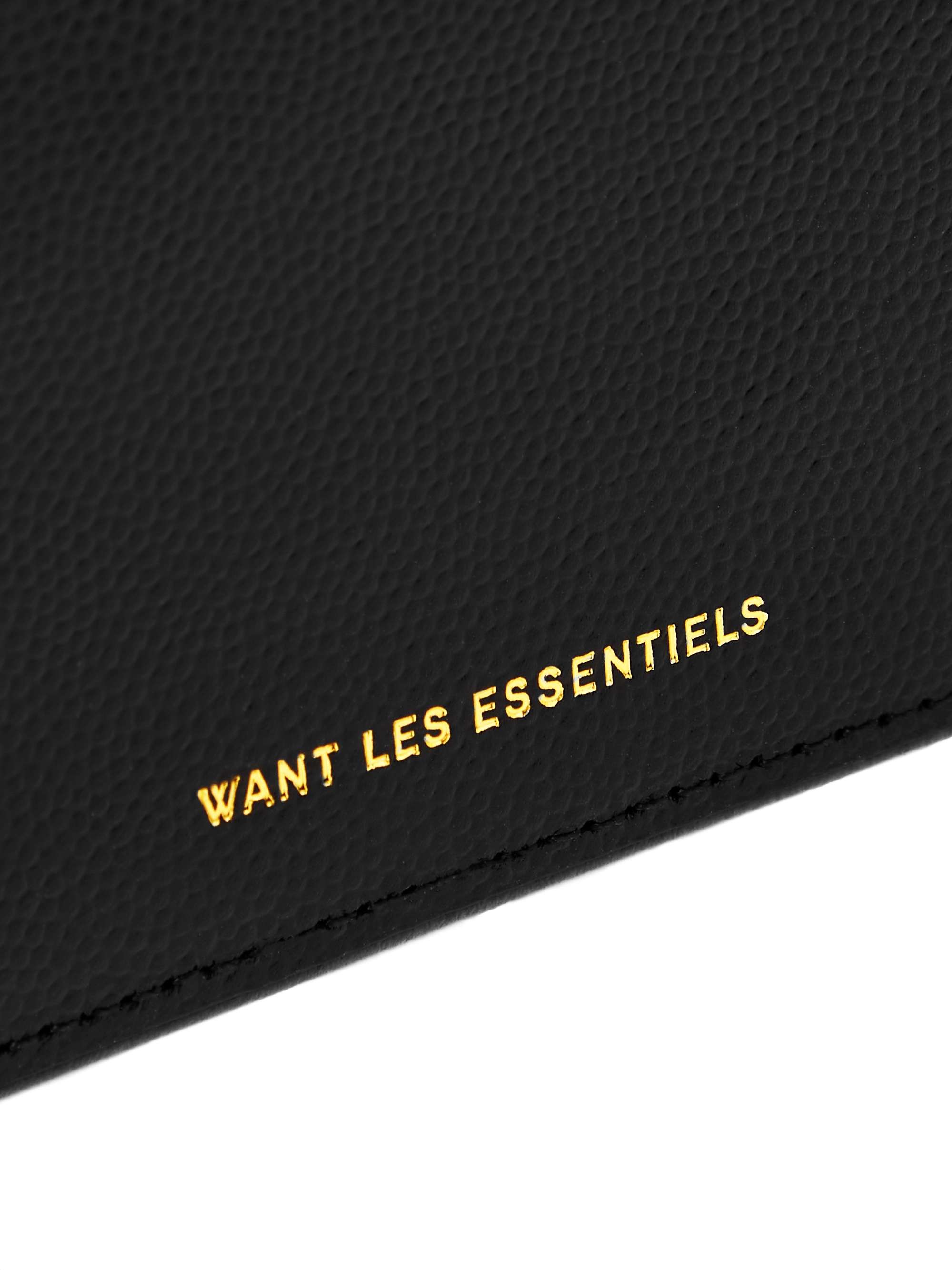WANT LES ESSENTIELS Benin Pebble-Grain Leather Billfold Wallet