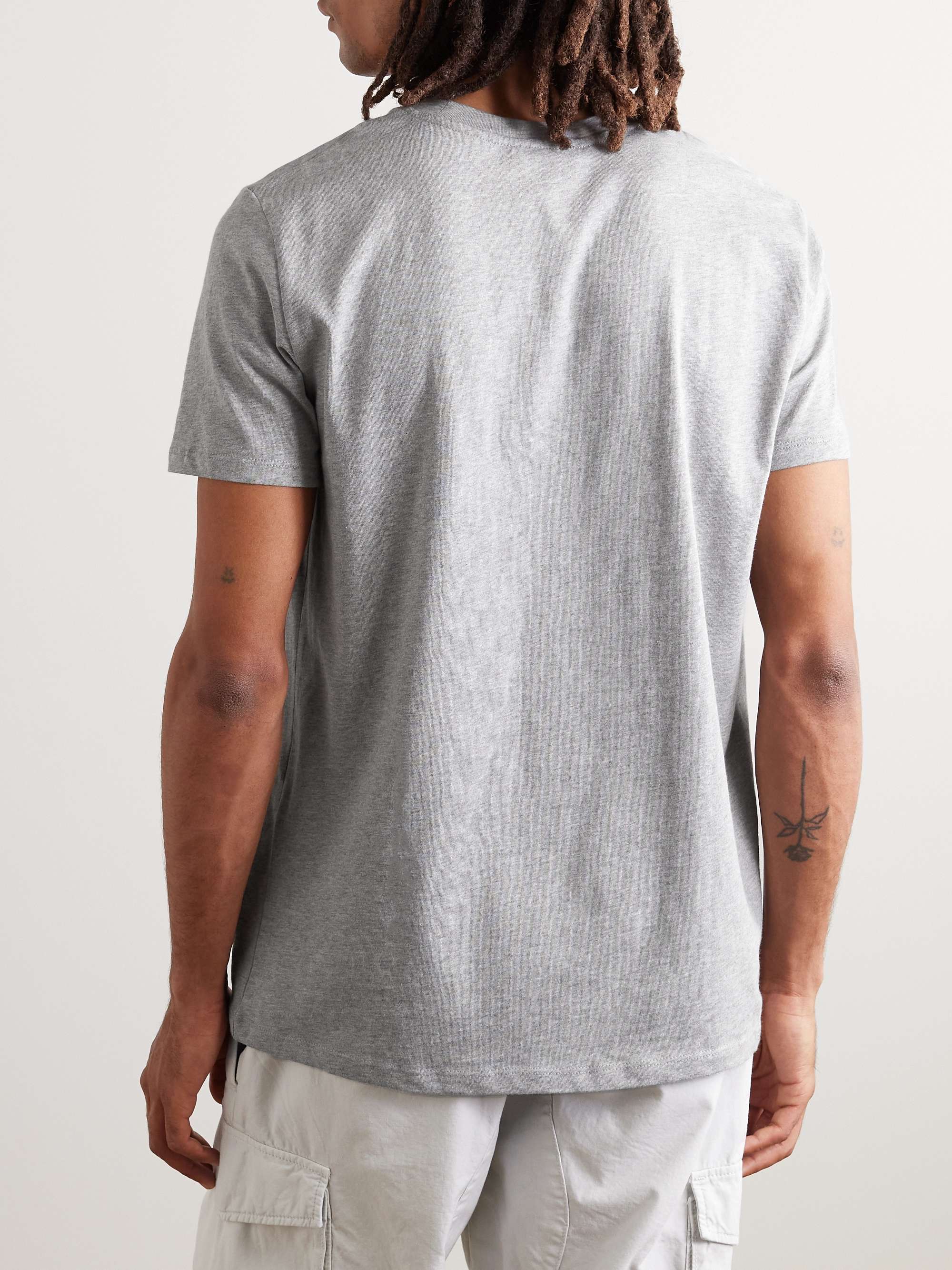 A.P.C. Logo-Flocked Cotton-Jersey T-Shirt