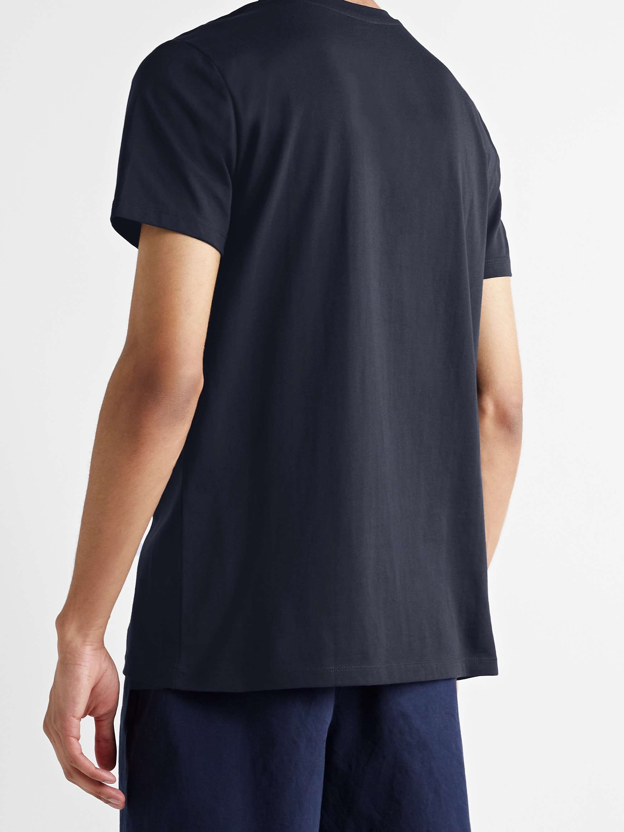 A.P.C. Logo-Flocked Cotton-Jersey T-Shirt