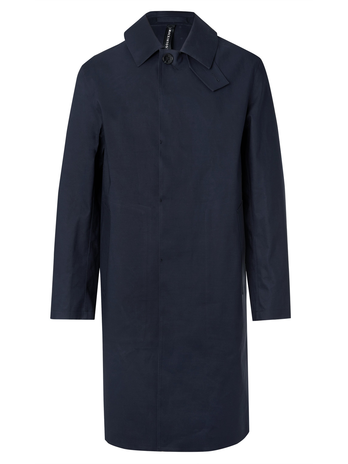 Mackintosh Oxford Bonded Cotton Trench Coat In Blue