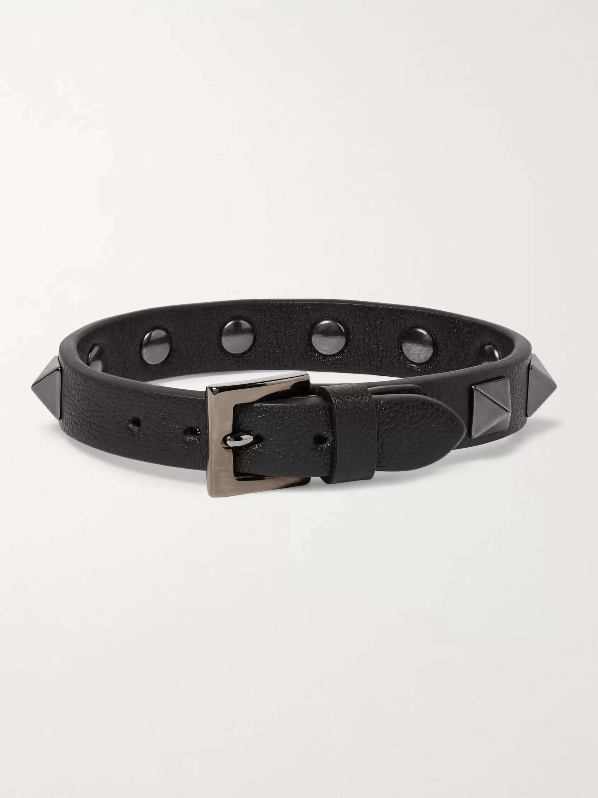 VALENTINO GARAVANI Valentino Garavani Rockstud Leather Bracelet
