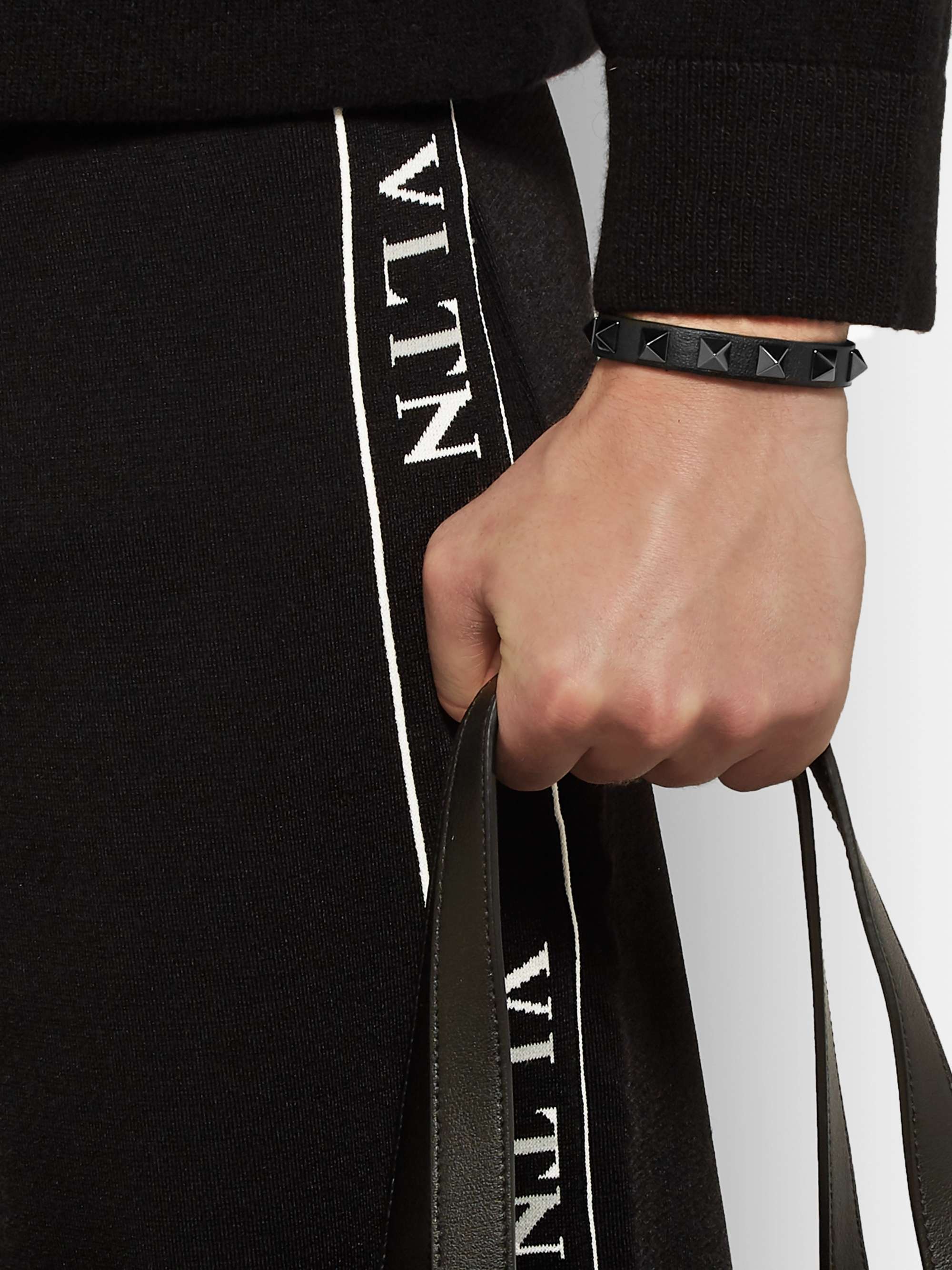 VALENTINO GARAVANI Valentino Garavani Rockstud Leather Bracelet