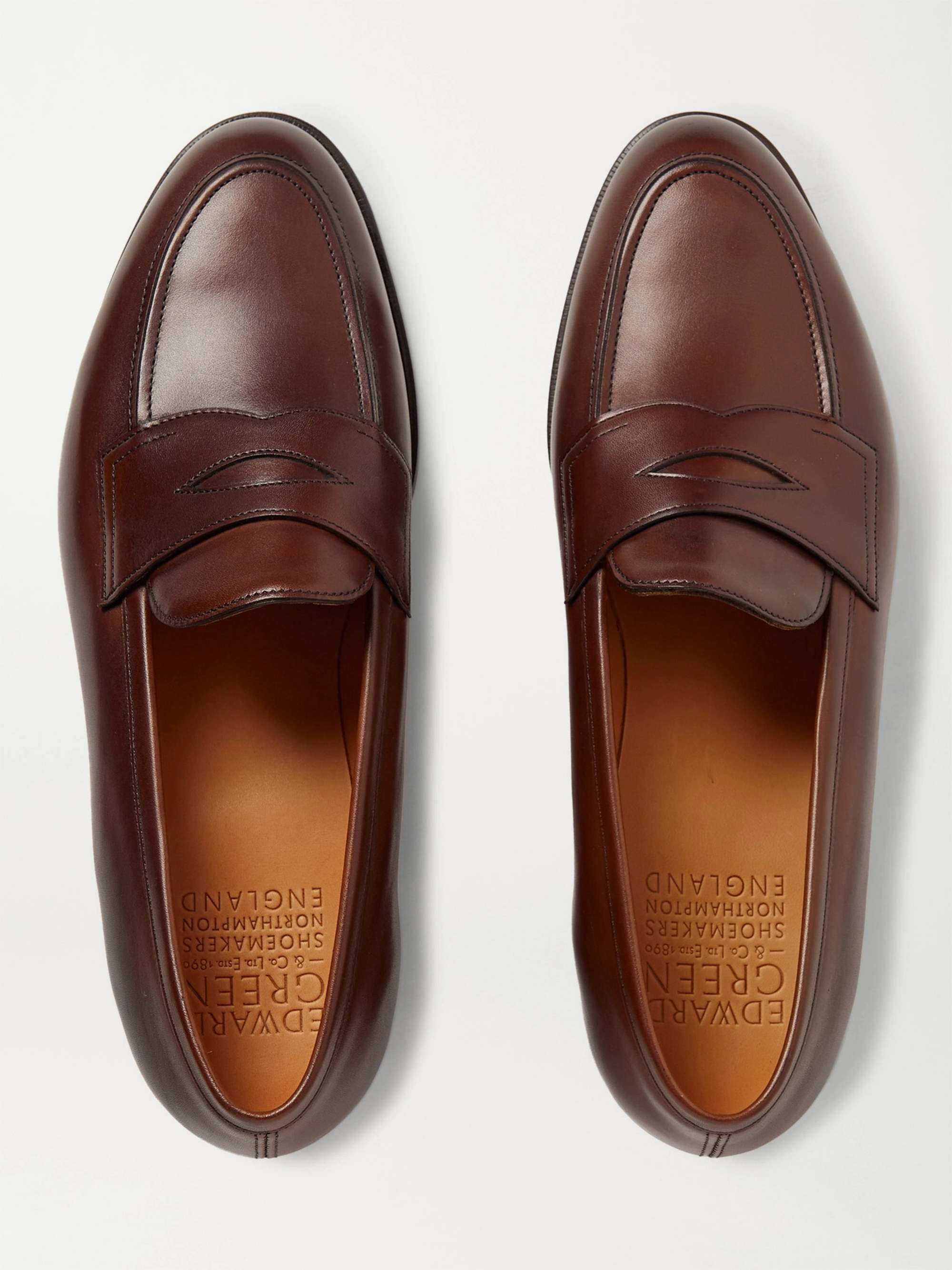 EDWARD GREEN Piccadilly Leather Penny Loafers