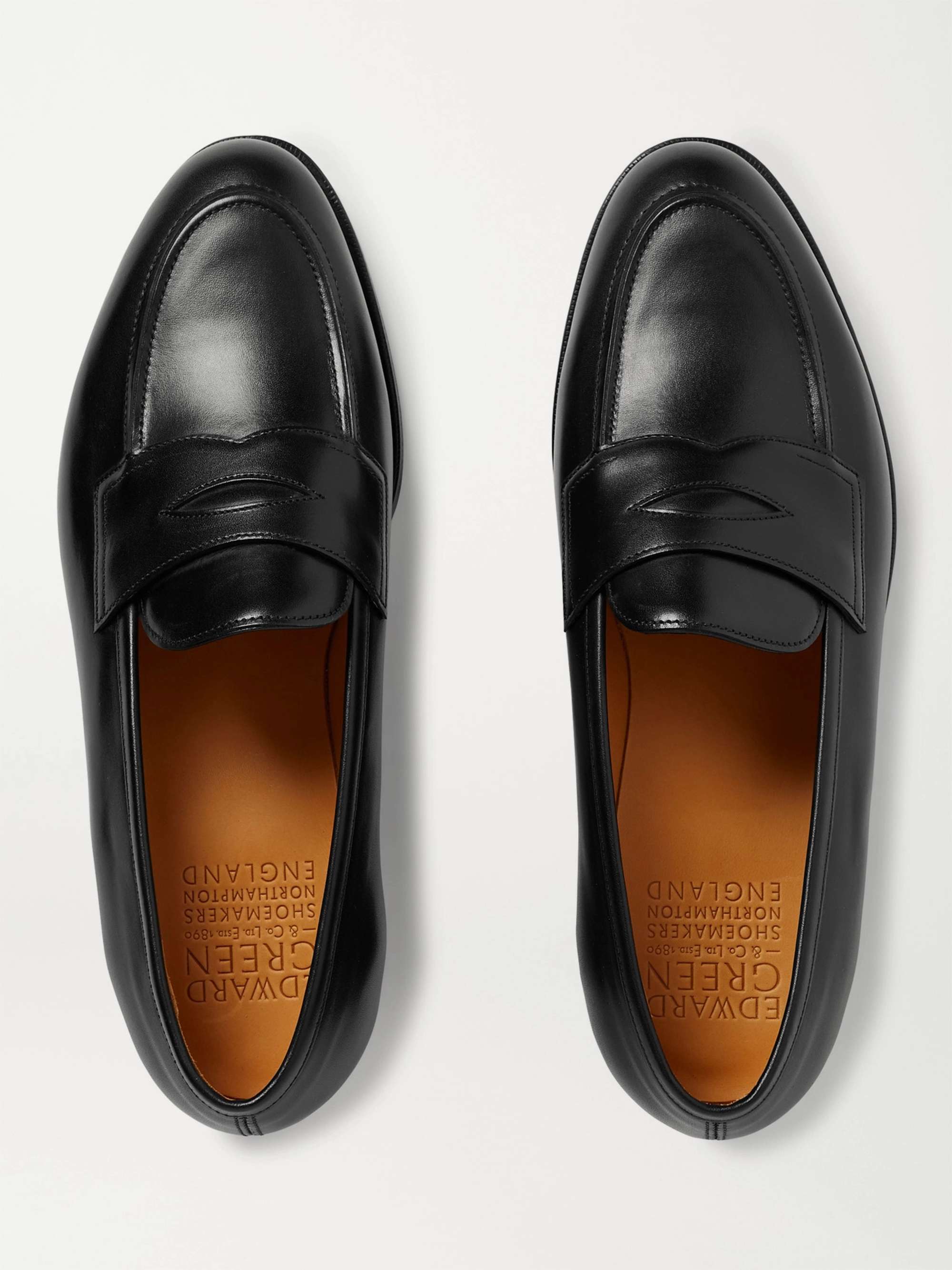 pust kaskade fætter EDWARD GREEN Piccadilly Leather Penny Loafers | MR PORTER