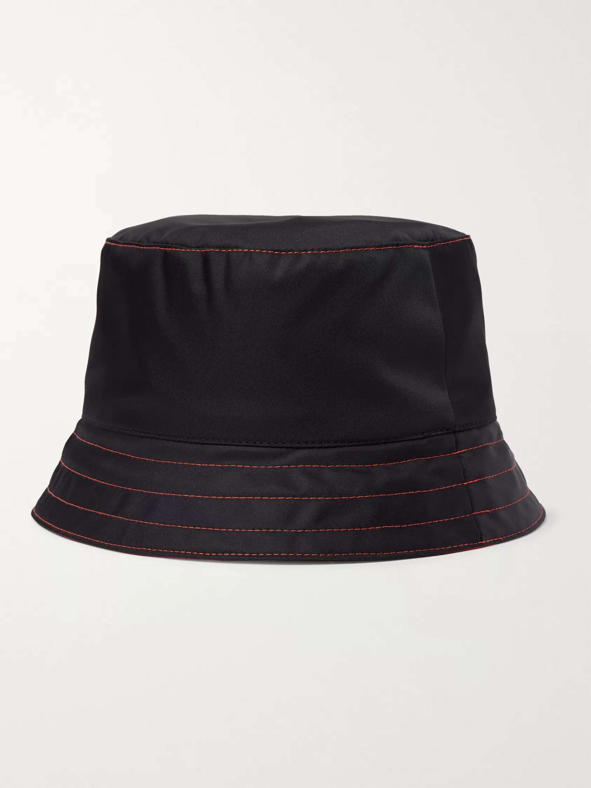 PRADA Logo-Appliquéd Nylon Bucket Hat