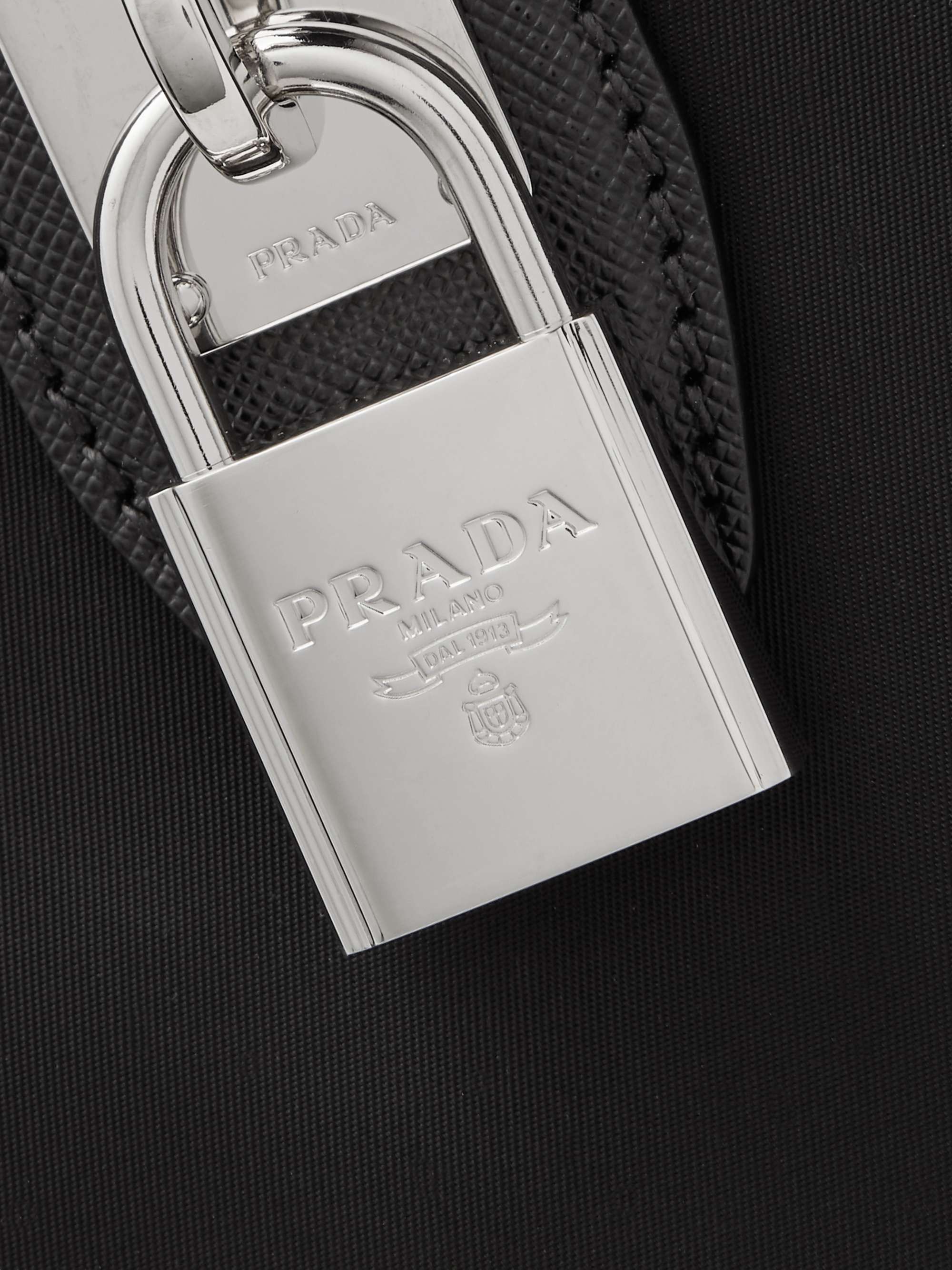 PRADA Saffiano Leather-Trimmed Nylon Holdall