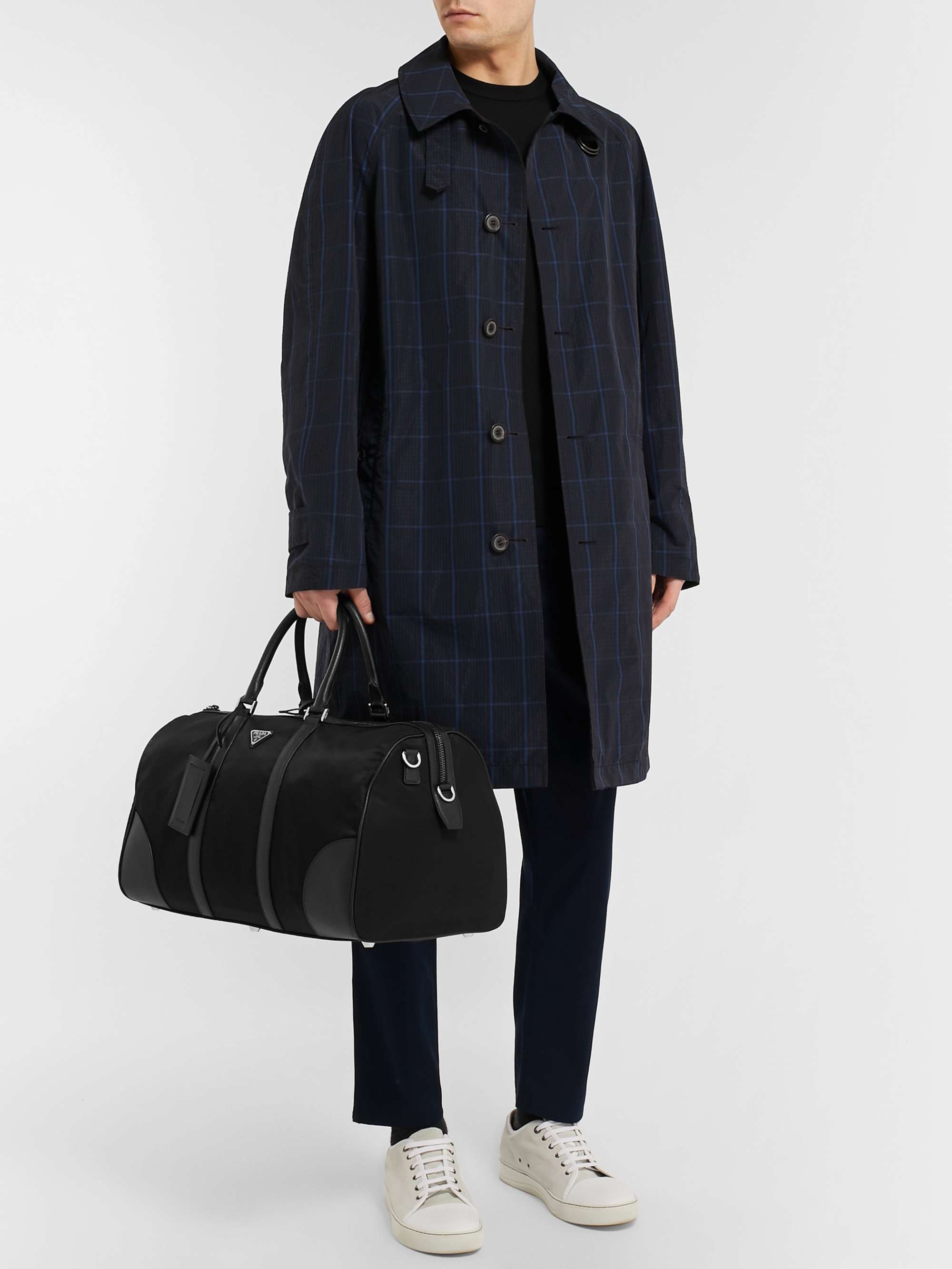 PRADA Saffiano Leather-Trimmed Nylon Holdall