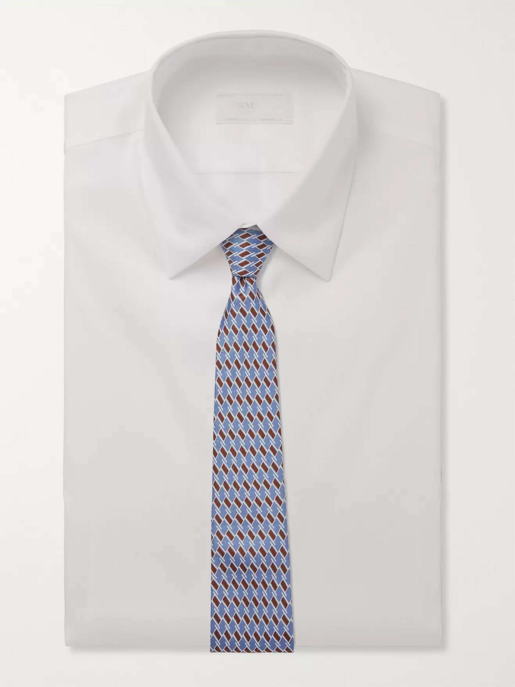 PRADA 7cm Printed Silk-Twill Tie
