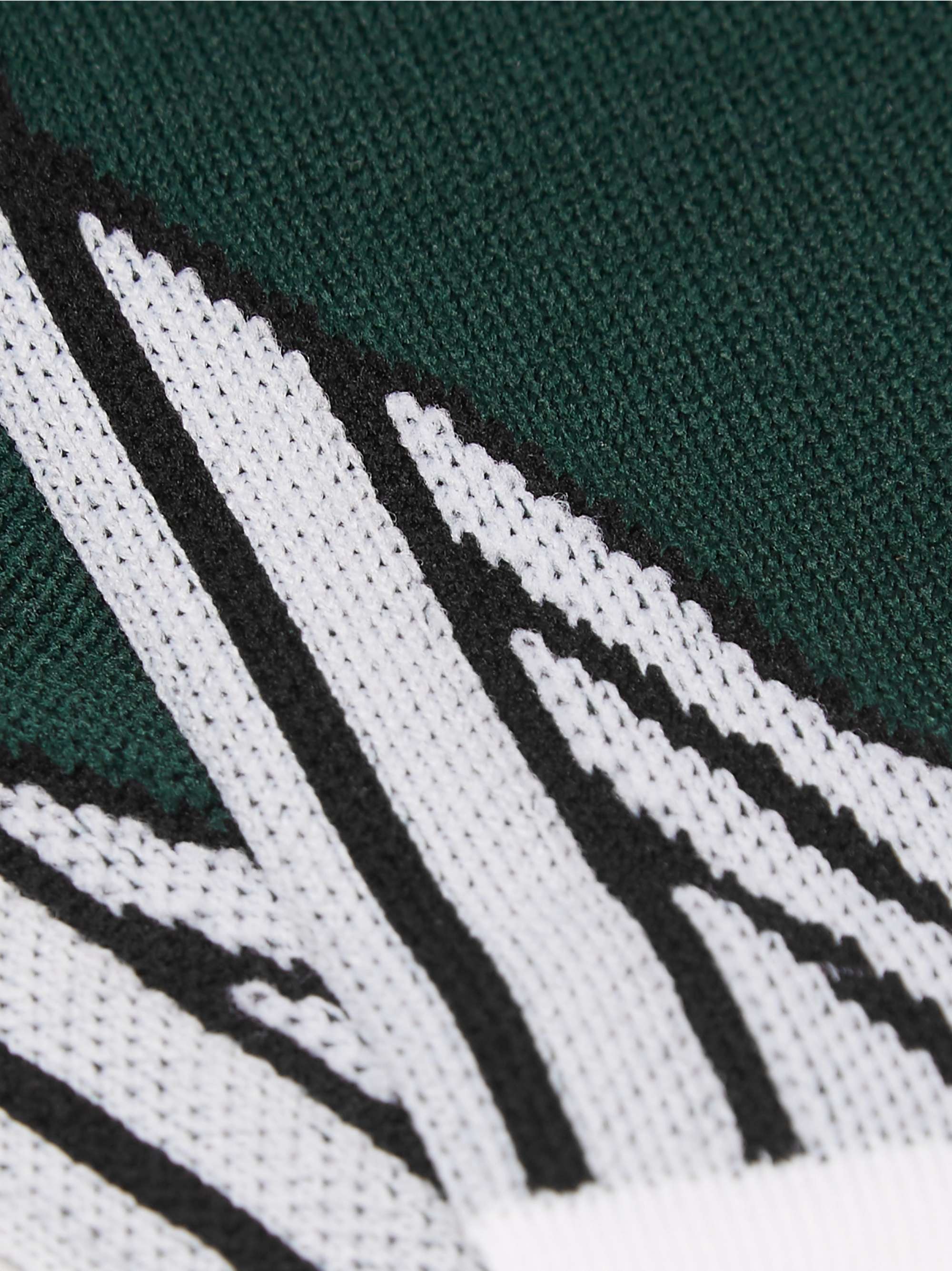PRADA Logo-Intarsia Stretch-Knit Socks