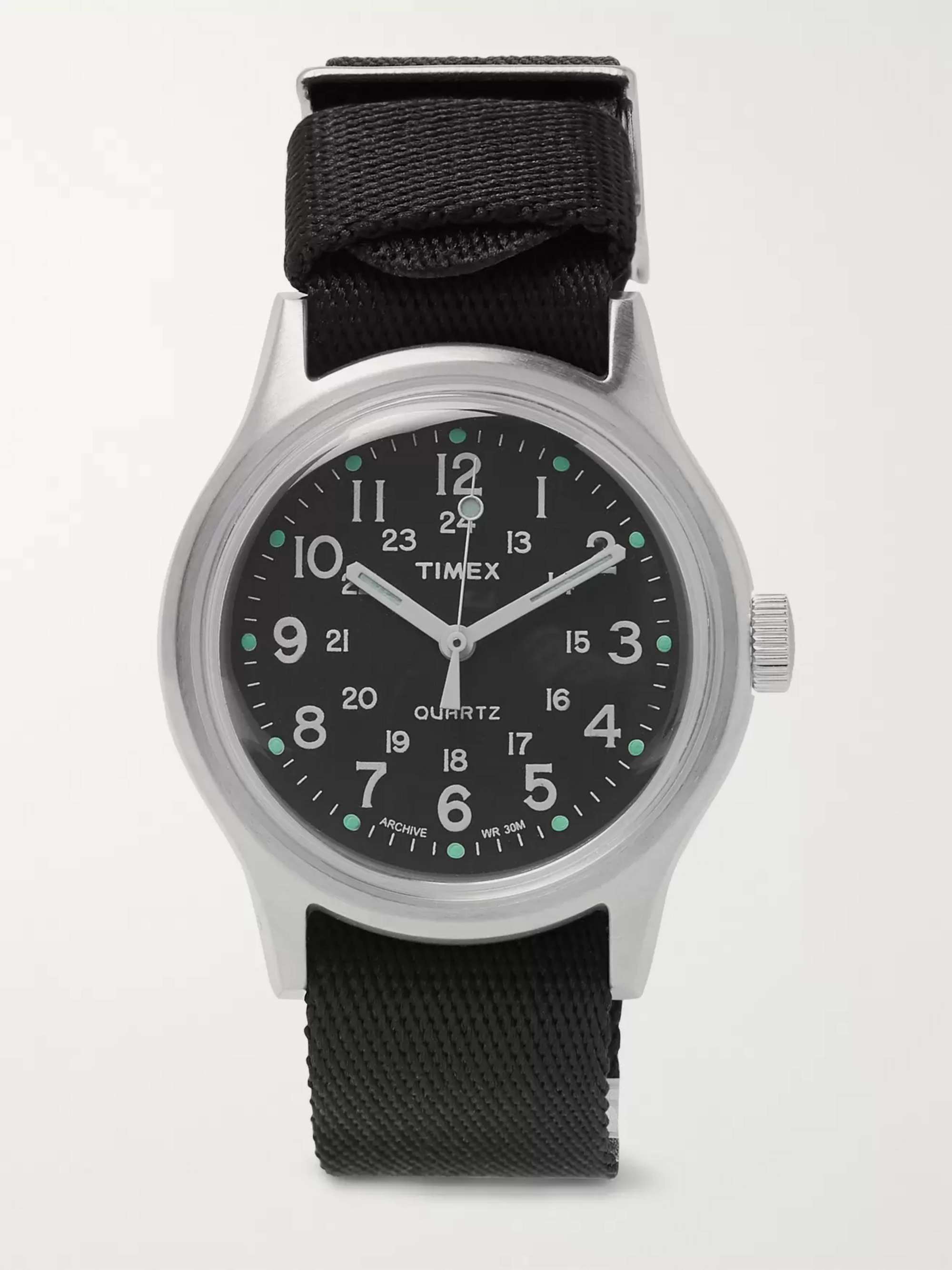 TIMEX MK1 Stainless Steel and Nylon-Webbing Watch for Men | MR PORTER