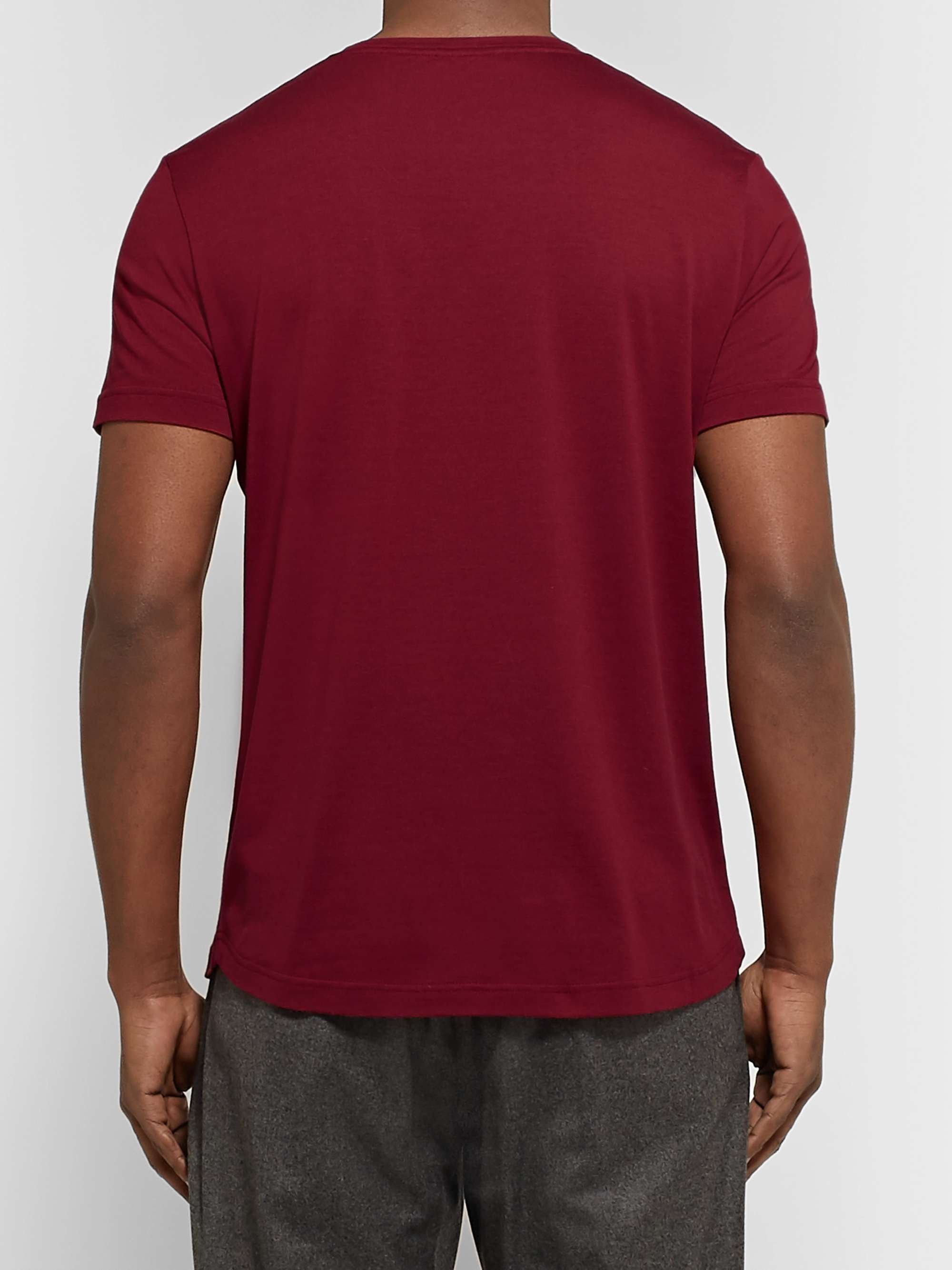 LORO PIANA Slim-Fit Silk and Cotton-Blend Jersey T-Shirt